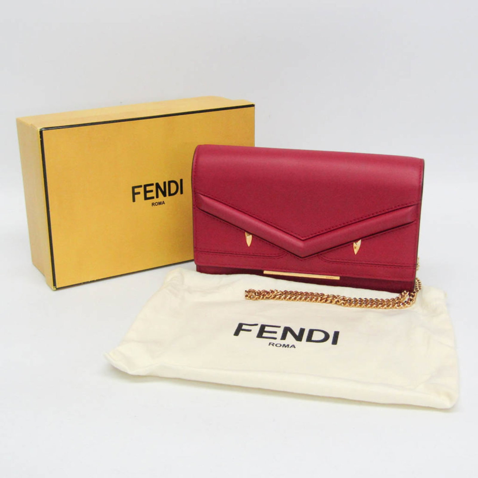 Fendi Chain/Shoulder Wallet Leather - 2