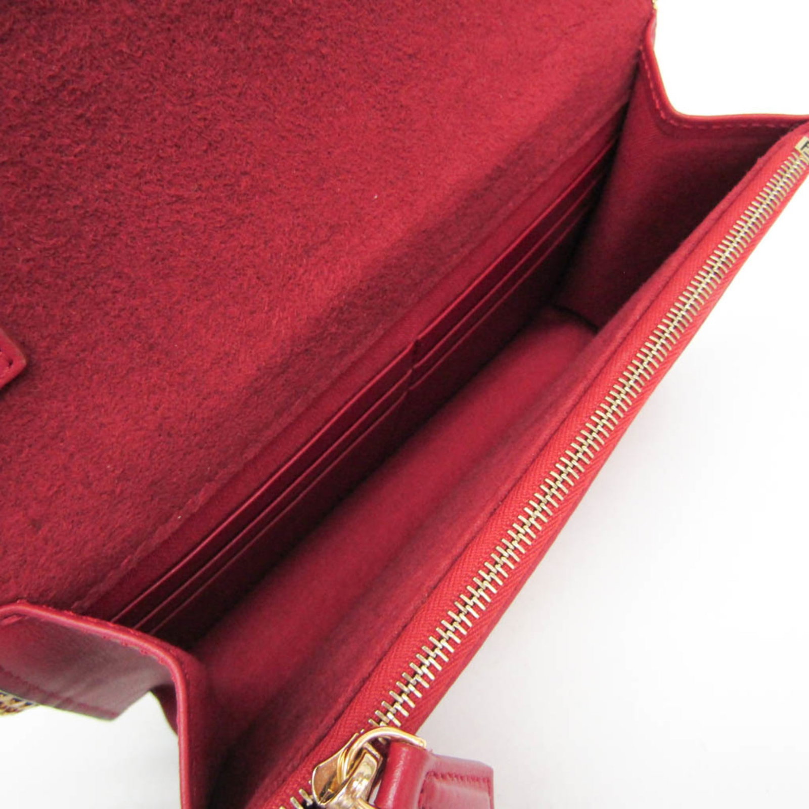 Fendi Chain/Shoulder Wallet Leather - 4