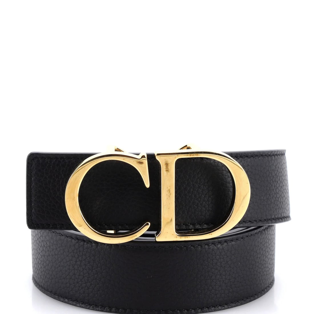 Christian Dior CD Buckle Belt Leather Wide: Christian Dior CD Buckle Belt Leather Wide The Christian Dior CD Buckle Belt Leather Wide features a sleek black leather exterior with gold hardware and a striking blue interior. Its wide width and cl
