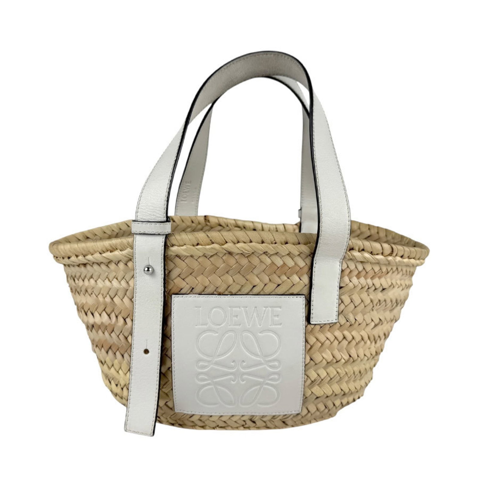 Loewe Basket Handbag Straw Leather (1 of 5)