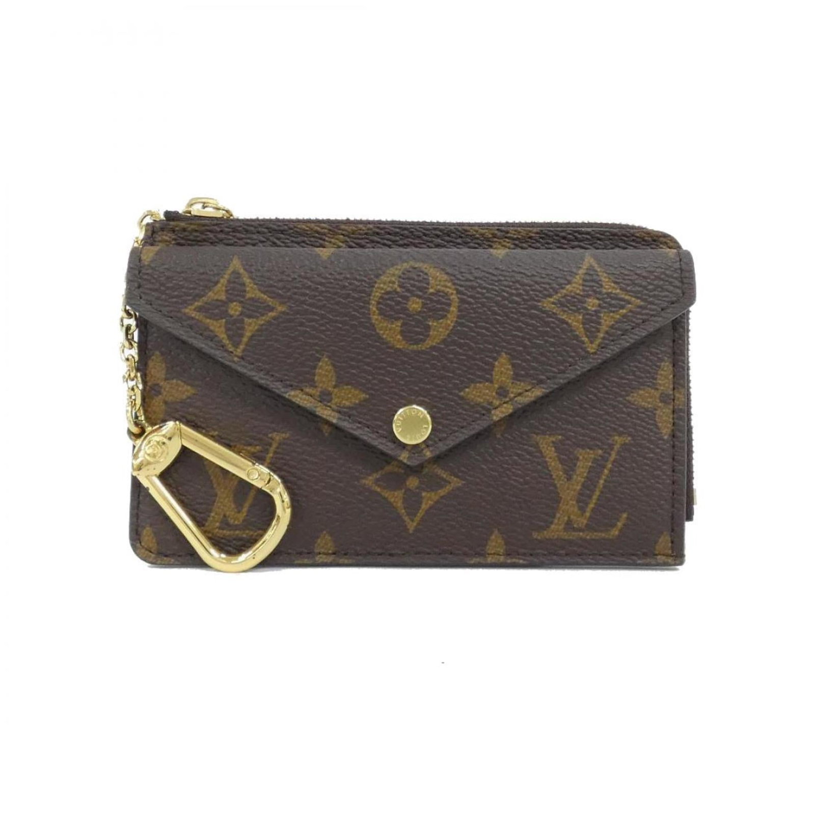 Louis Vuitton Card Case: Louis Vuitton Card Case Used Louis Vuitton Card Case in excellent condition. This maroon card case features the iconic Louis Vuitton design and has some minor scratches and dirt from previous use, add