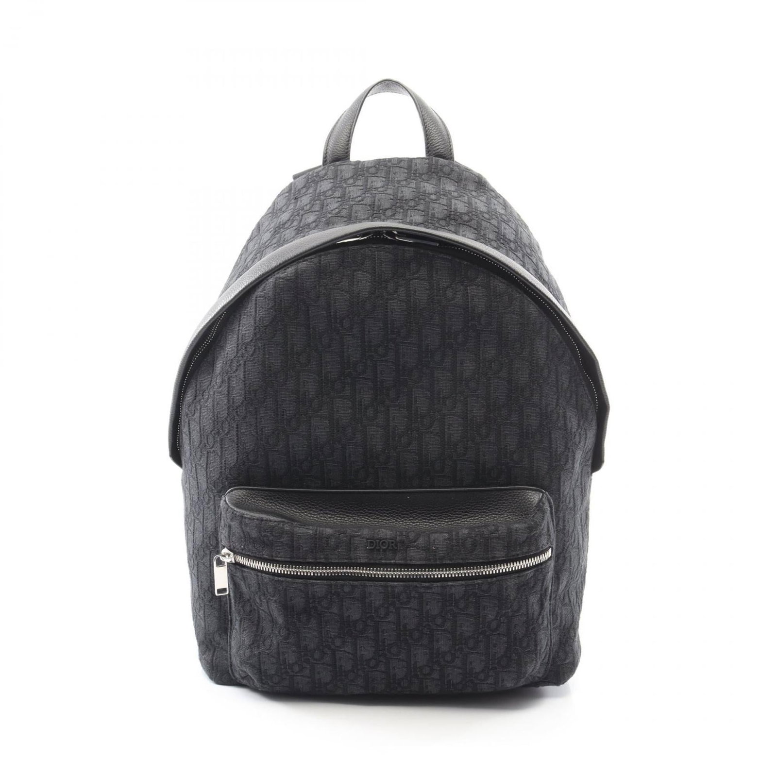 Christian Dior Backpack Handbag Canvas Leather: Christian Dior Backpack Handbag Canvas Leather This Christian Dior Backpack Handbag in black canvas and leather features a classic design with a few traces of usage, some scratches and dirt visible. T