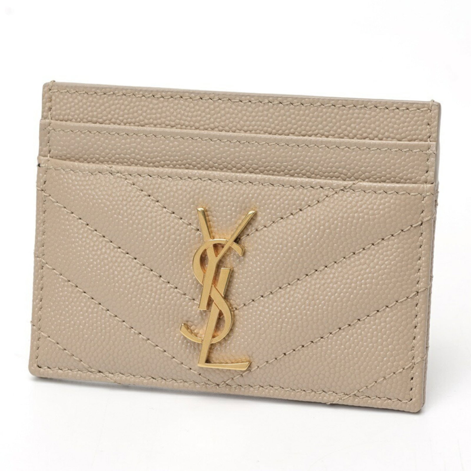 Saint Laurent Card Case Embossed Leather (1 of 5)