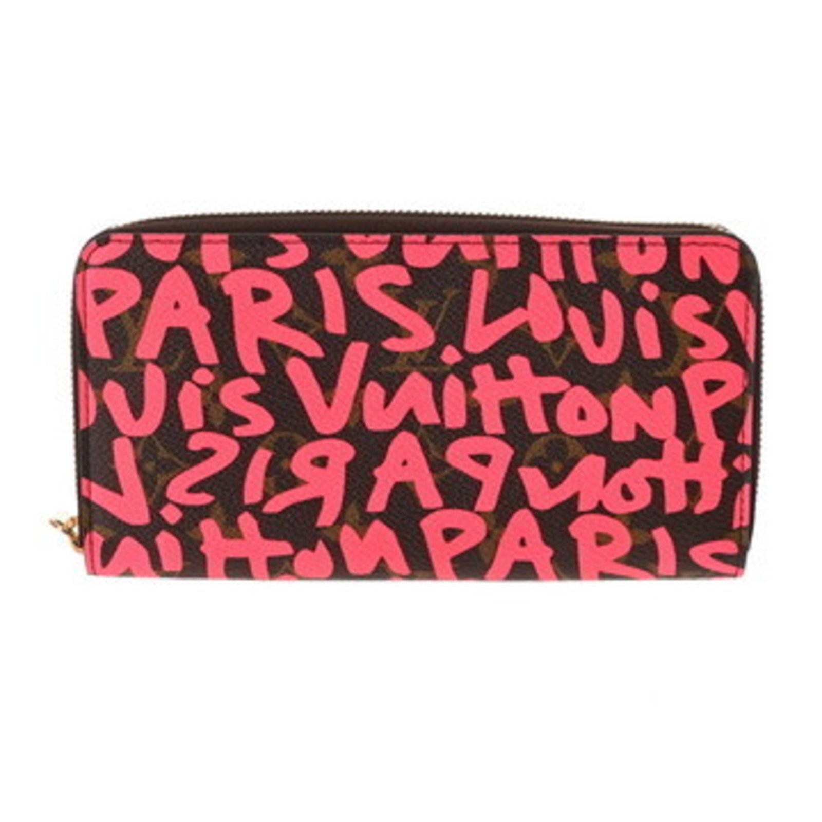 Louis Vuitton Long Bill Wallet (Bi-Fold) Monogram Graffiti: Louis Vuitton Long Bill Wallet (Bi-Fold) Monogram Graffiti The Louis Vuitton Long Bill Wallet (Bi-Fold) Monogram Graffiti features a striking fuchsia color and iconic monogram pattern. With its bi-fol