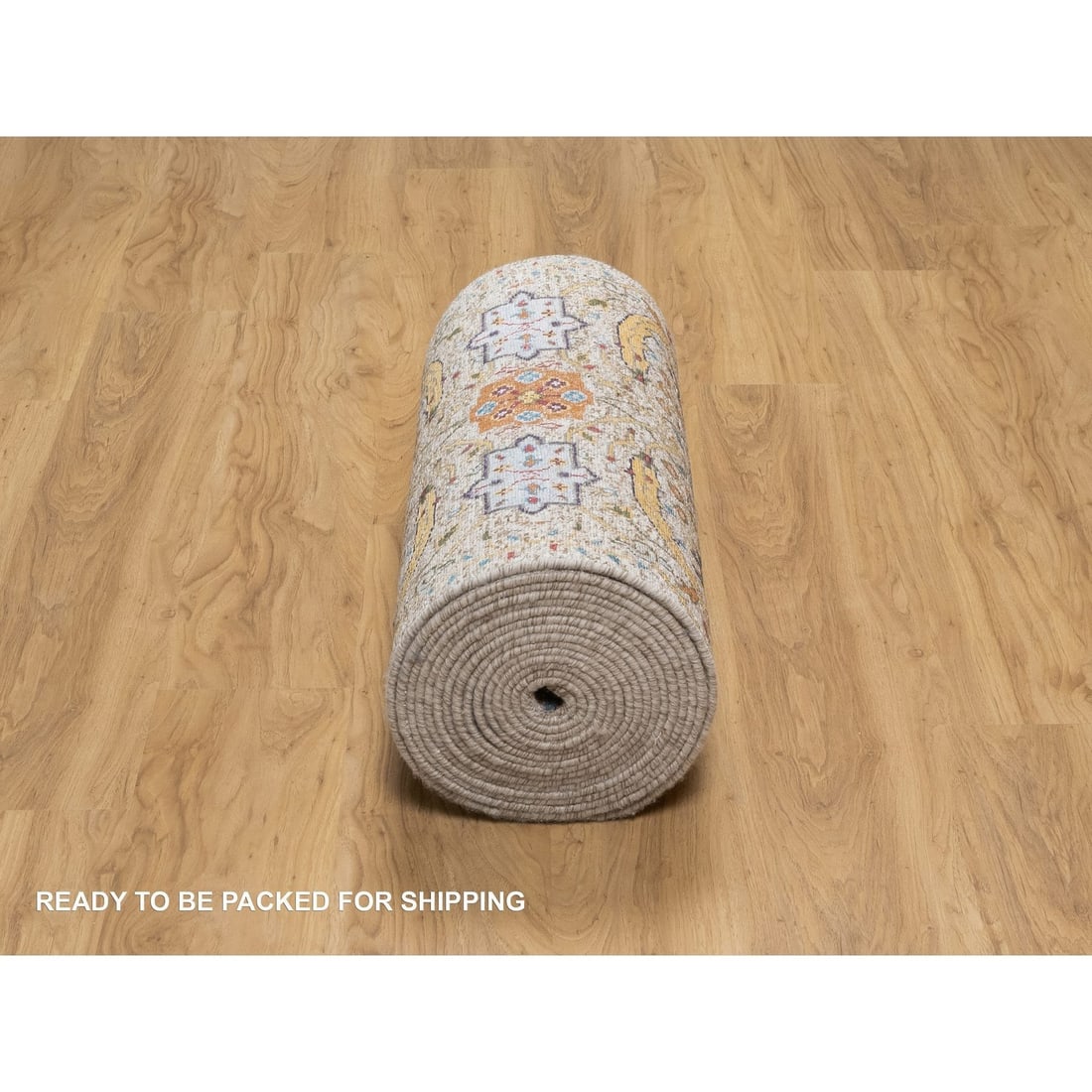 Hand Knotted Silk Wool Runner - 6