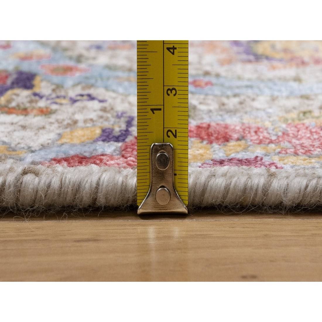 Hand Knotted Silk Wool Runner - 7