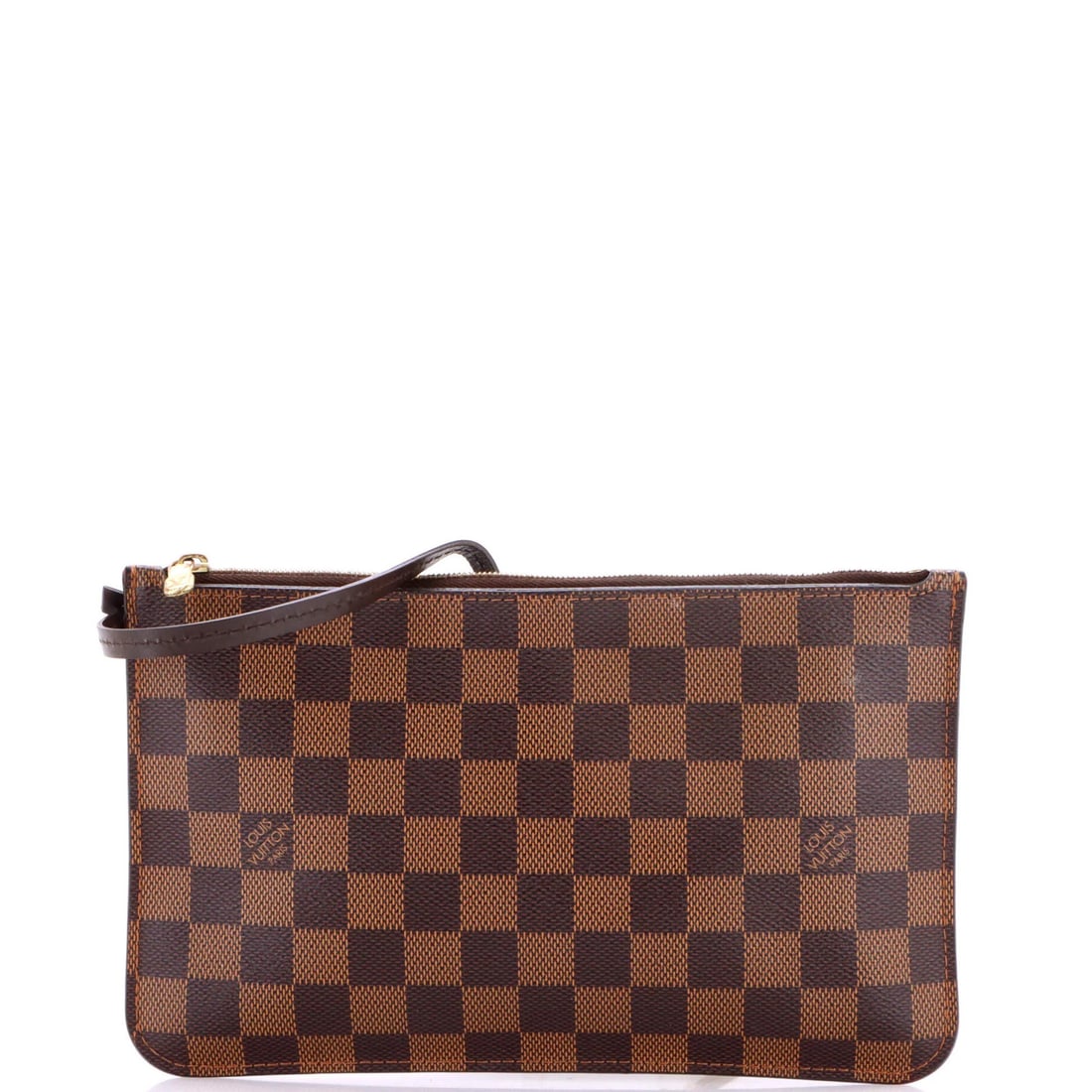 Monogram Canvas Large Fall Pochette Neverfull Louis Vuitton: Monogram Canvas Large Fall Pochette Neverfull Louis Vuitton This Louis Vuitton Neverfull Pochette Fall for You Monogram Canvas Large Clutch features a spacious interior with a red lining and gold hard