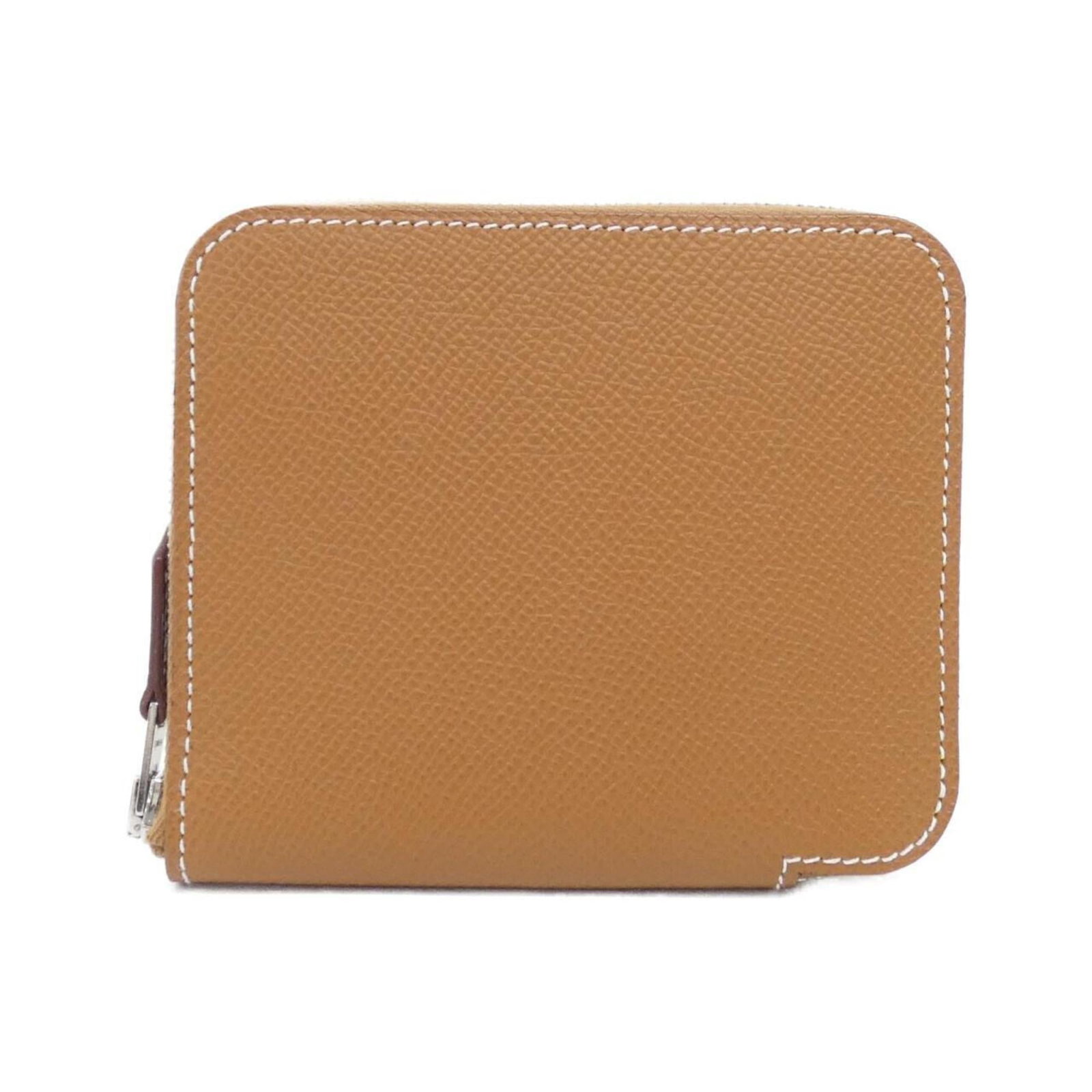 Hermes Coin Purse/Coin Case Epsom Leather Silk: Hermes Coin Purse/Coin Case Epsom Leather Silk This Epsom leather and silk Hermes coin purse/case boasts a classic gold hue. With its compact size and elegant design, it's perfect for carrying small