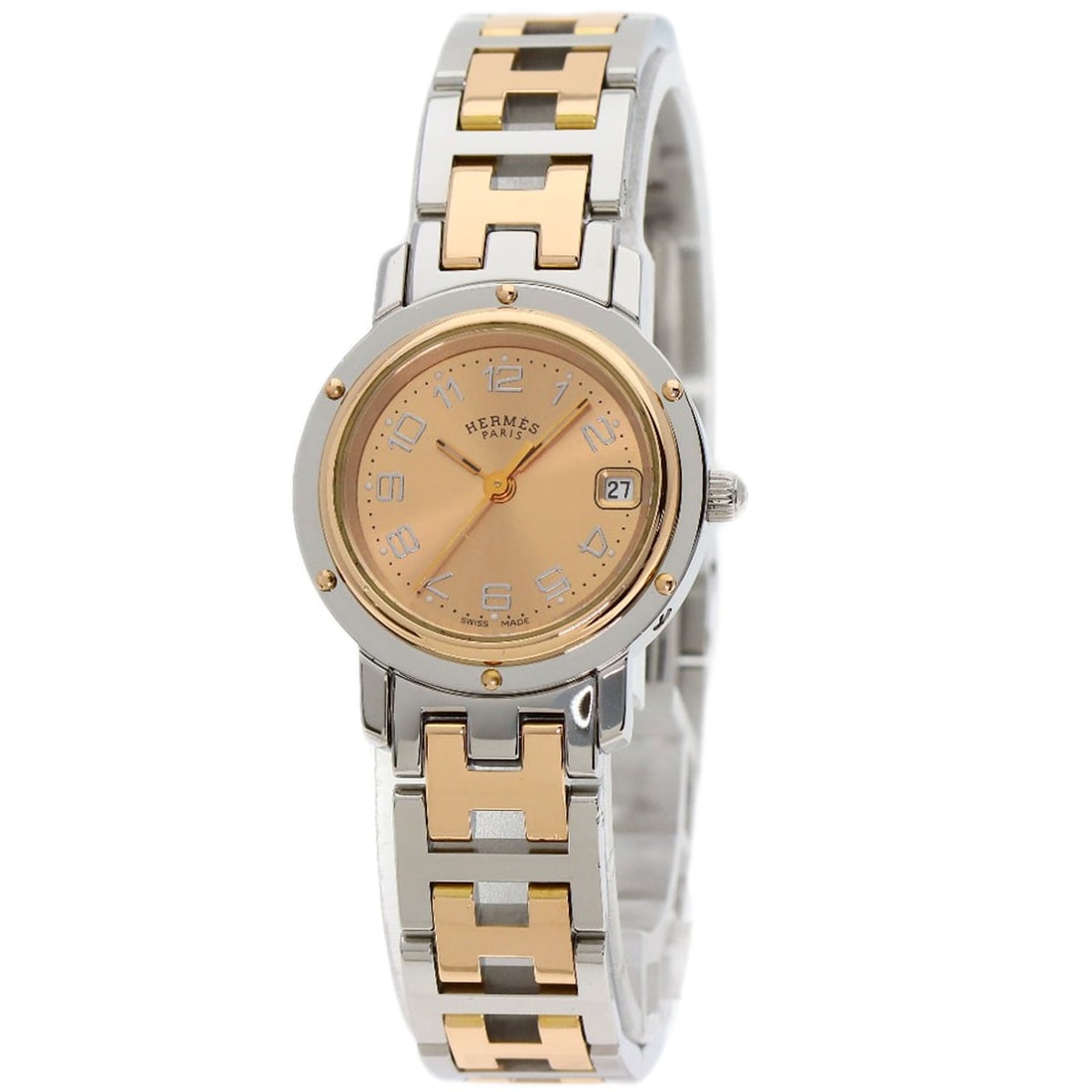 New Hermes Clipper Buckle Watches Stainless Steel: New Hermes Clipper Buckle Watches Stainless Steel Stainless steel construction provides a sleek and durable foundation for this analog display watch. The silver exterior complements its minimalist des