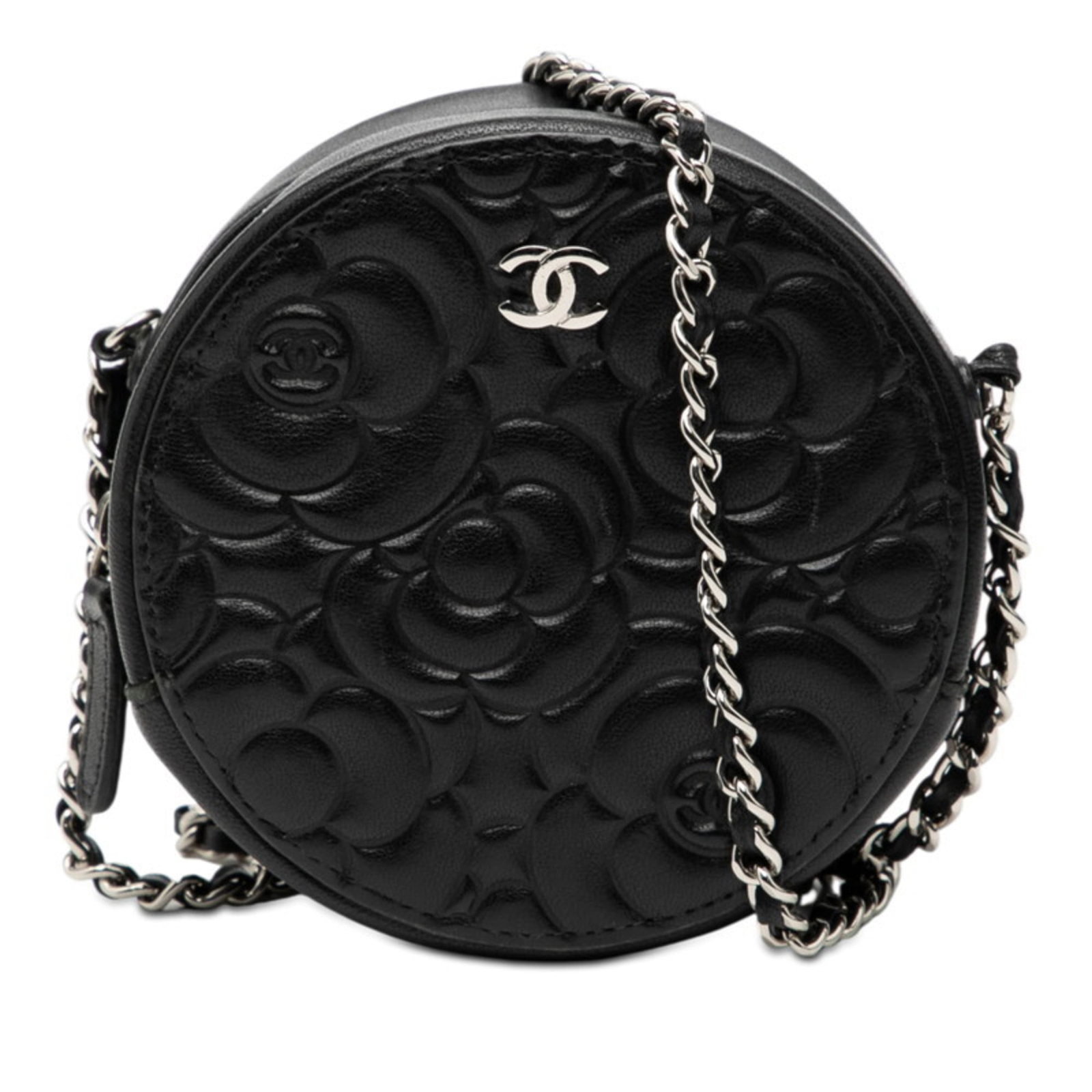 Chanel Pochette Shoulder Bag Leather: Chanel Pochette Shoulder Bag Leather Chanel's iconic Pochette Shoulder Bag in luxurious lambskin leather is up for grabs. This timeless piece boasts classic design and premium materials, with subtle s