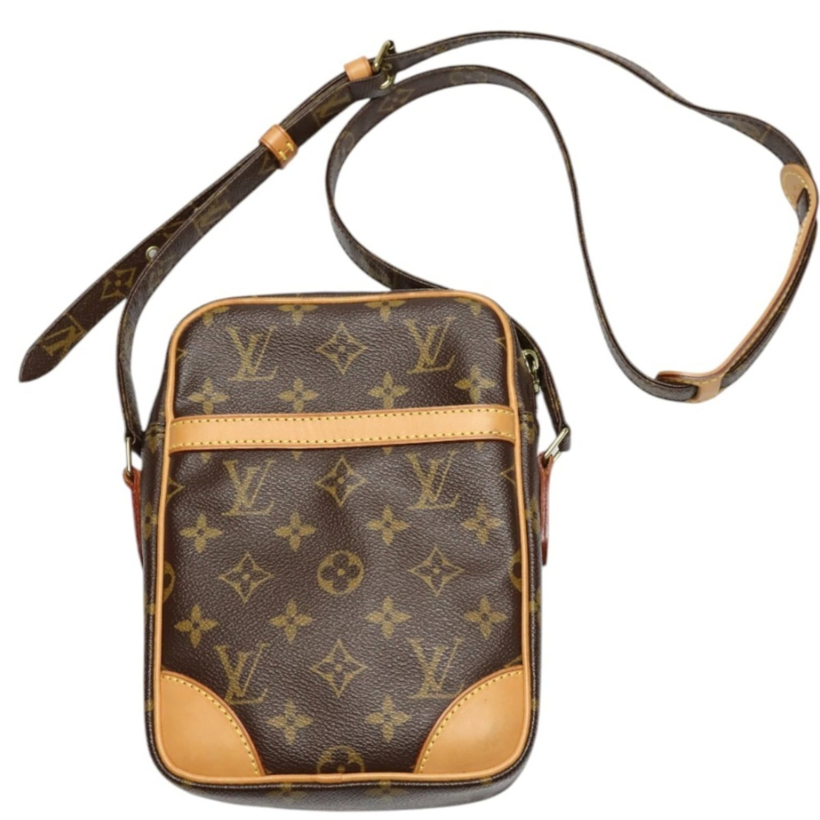 Louis Vuitton Shoulder Bag Monogram: Louis Vuitton Shoulder Bag Monogram Used Louis Vuitton Shoulder Bag Monogram in brown, featuring the iconic monogram pattern. The bag has traces of usage with minor scratches and dirt, but remains gen
