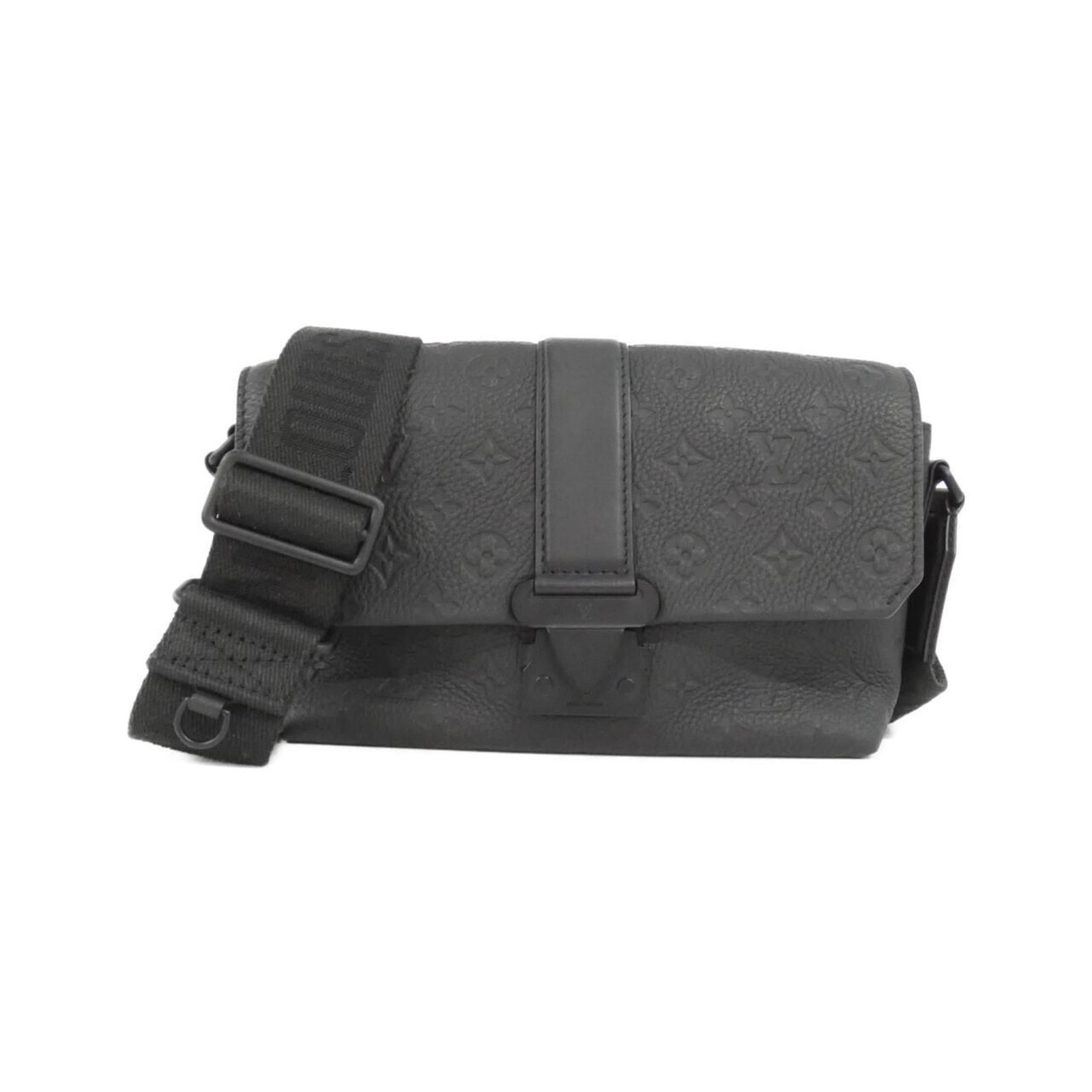 Louis Vuitton Shoulder Bag Leather: Louis Vuitton Shoulder Bag Leather The Louis Vuitton Shoulder Bag Leather is a timeless and sophisticated accessory featuring high-quality calf leather construction. With its sleek black design and