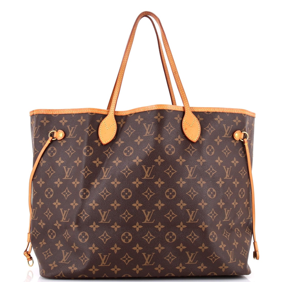Neverfull Monogram Canvas Tote Louis Vuitton GM NM: Neverfull Monogram Canvas Tote Louis Vuitton GM NM Brown Louis Vuitton Neverfull Monogram Canvas Tote GM in Good Condition. This classic tote features a canvas exterior with monogram pattern and gold 