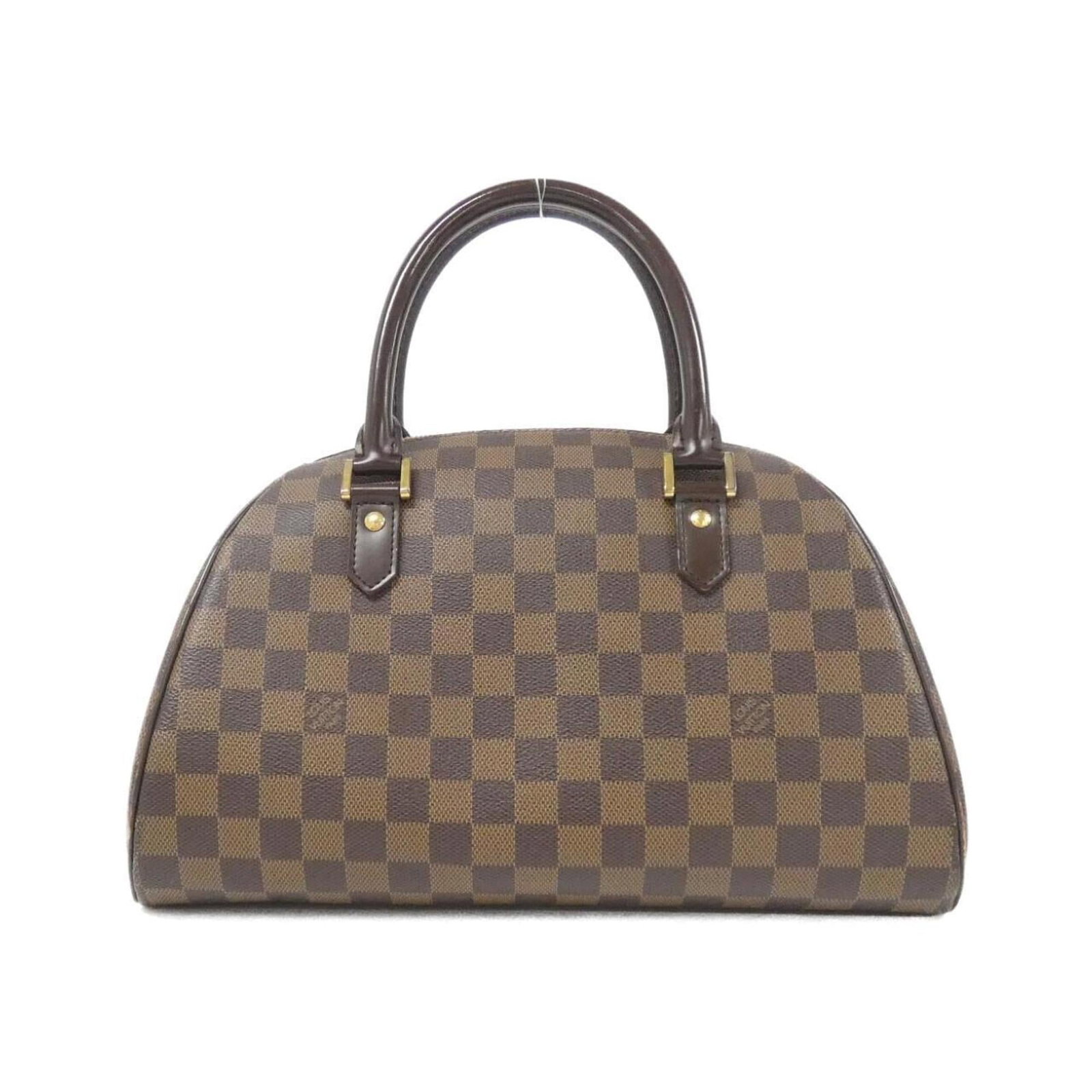 Louis Vuitton Handbag Coated Canvas: Louis Vuitton Handbag Coated Canvas Coated canvas construction gives this Louis Vuitton handbag its distinctive look and durability. With some minor signs of usage, such as scratches and dirt, it
