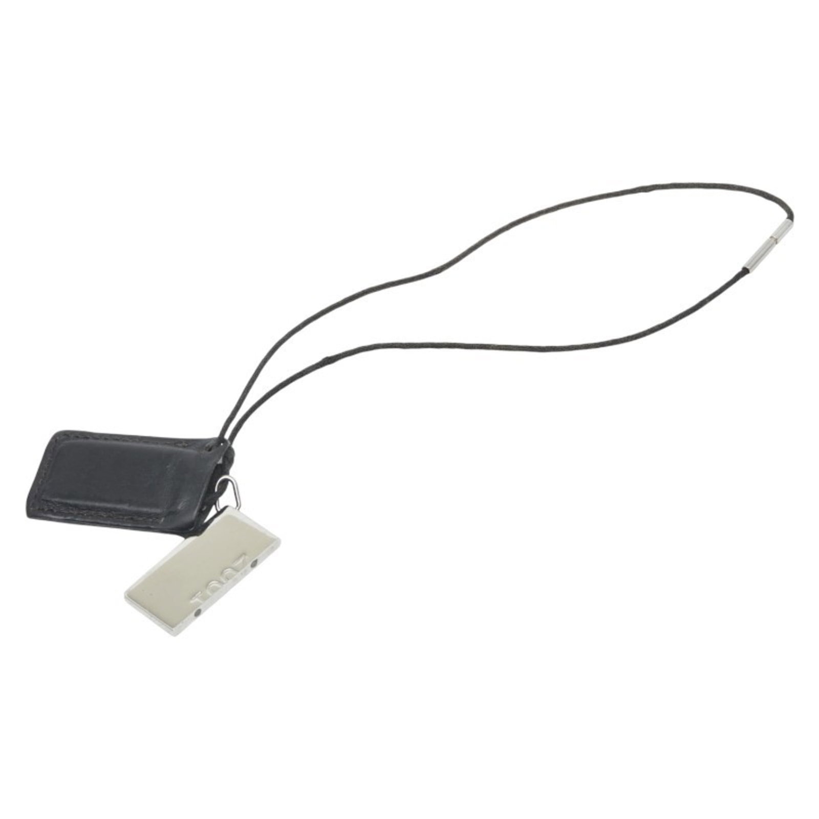 Hermes Symbol 2001 Pair Necklace In Silver Black Leather And Metal For Women: Hermes Symbol 2001 Pair Necklace In Silver Black Leather And Metal For Women The Hermes Symbol 2001 Pair Necklace in silver, black leather, and metal is a striking accessory for women. Featuring a sle