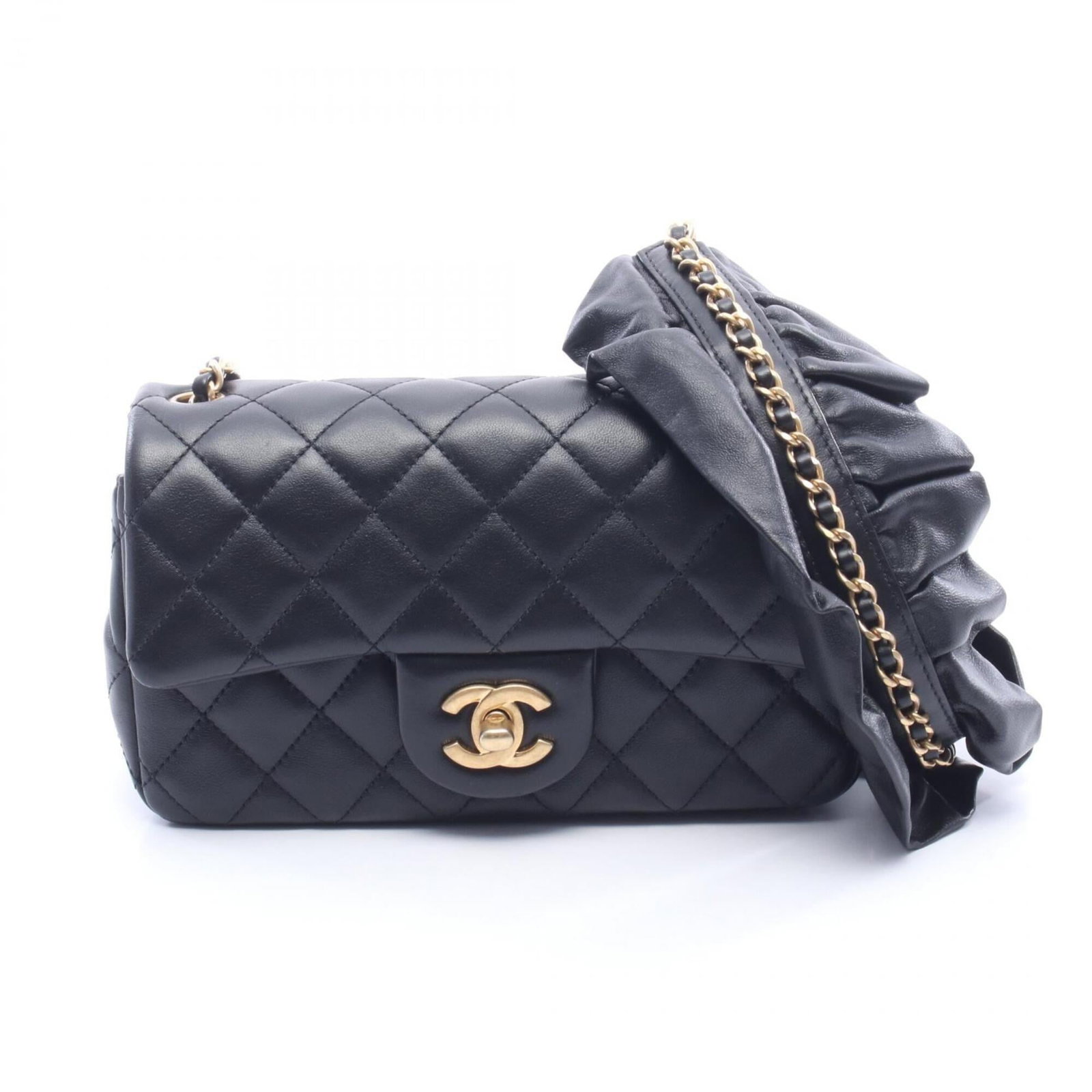 Chanel Handbag Shoulder Bag Leather (1 of 7)