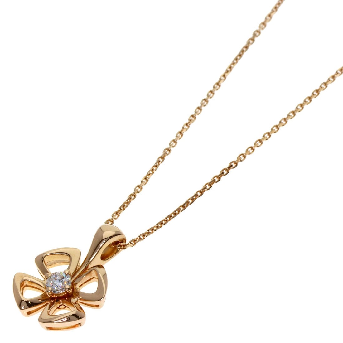 Diamond necklace pink gold 18k with diamond K18: Diamond necklace pink gold 18k with diamond K18 K18 pink gold provides a luxurious backdrop for this diamond necklace, featuring a main stone of high-quality diamonds. The 17.7-inch length offers a ve