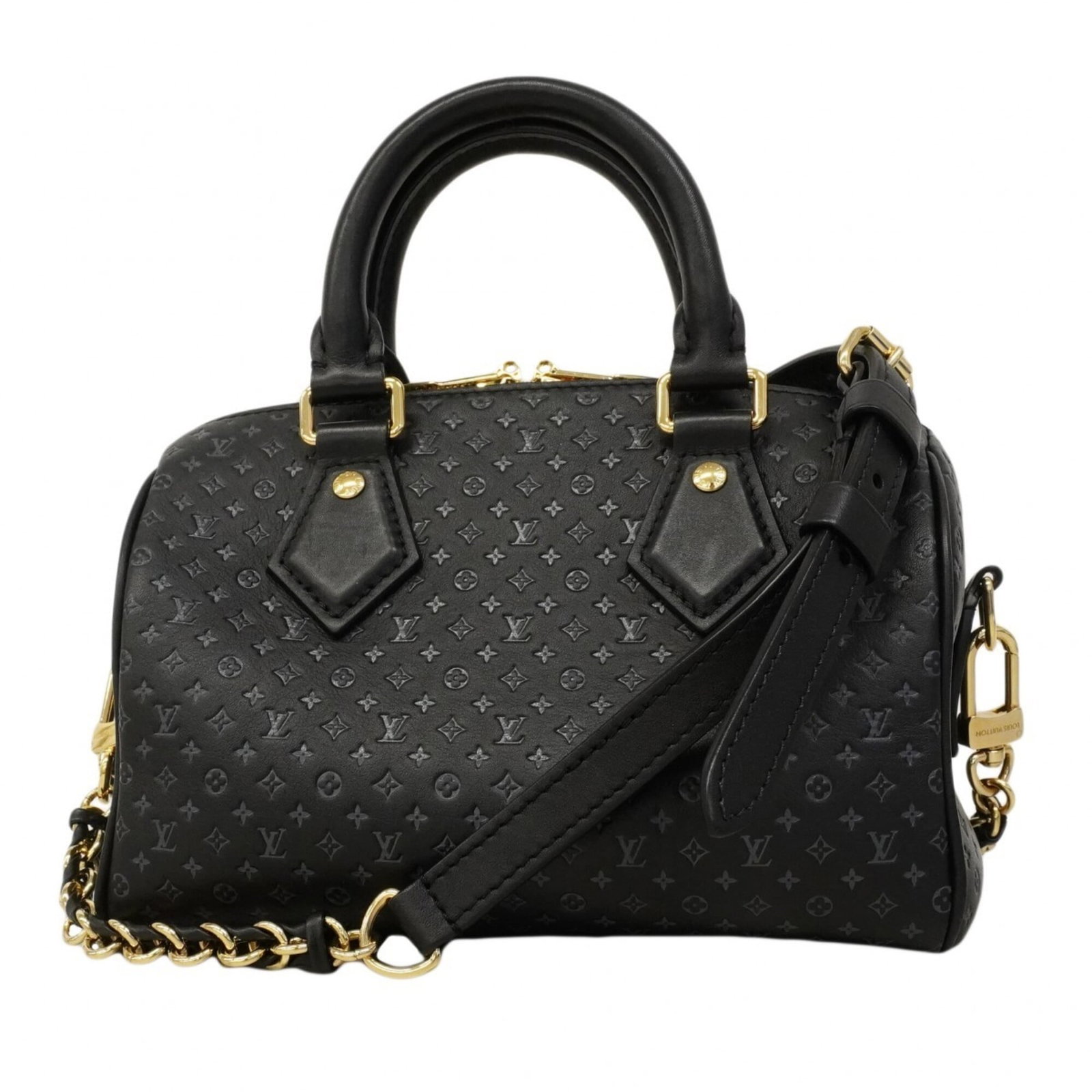 Louis Vuitton Handbag: Louis Vuitton Handbag Black Louis Vuitton Handbag with a few traces of usage, some scratches and dirt visible, in very good condition. This classic handbag measures 13.5cm x 20cm x 12cm and features