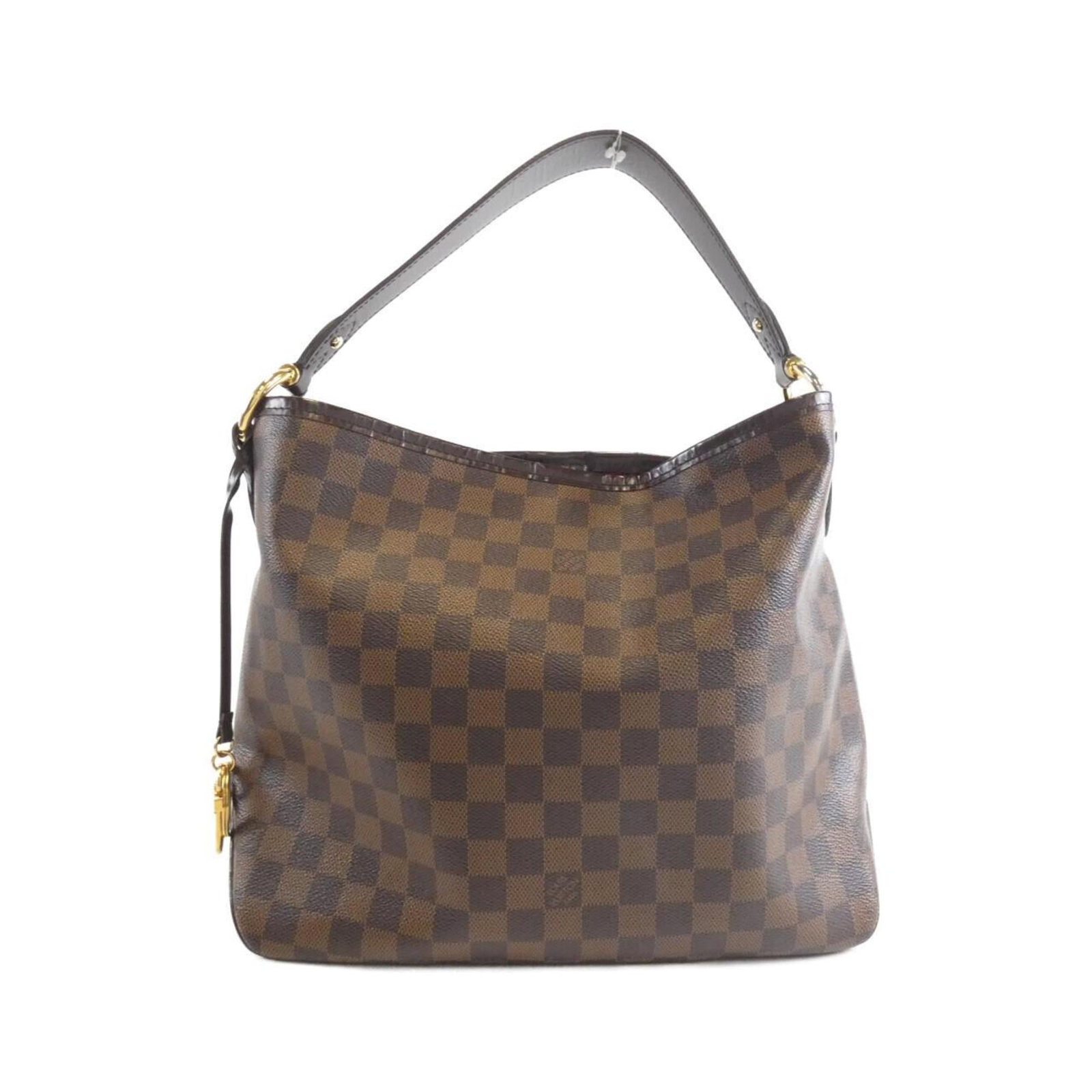 Louis Vuitton Shoulder Bag Coated Canvas: Louis Vuitton Shoulder Bag Coated Canvas Coated canvas Louis Vuitton shoulder bag with gold hardware, featuring a classic design and timeless elegance. This pre-owned bag showcases Ebene color and
