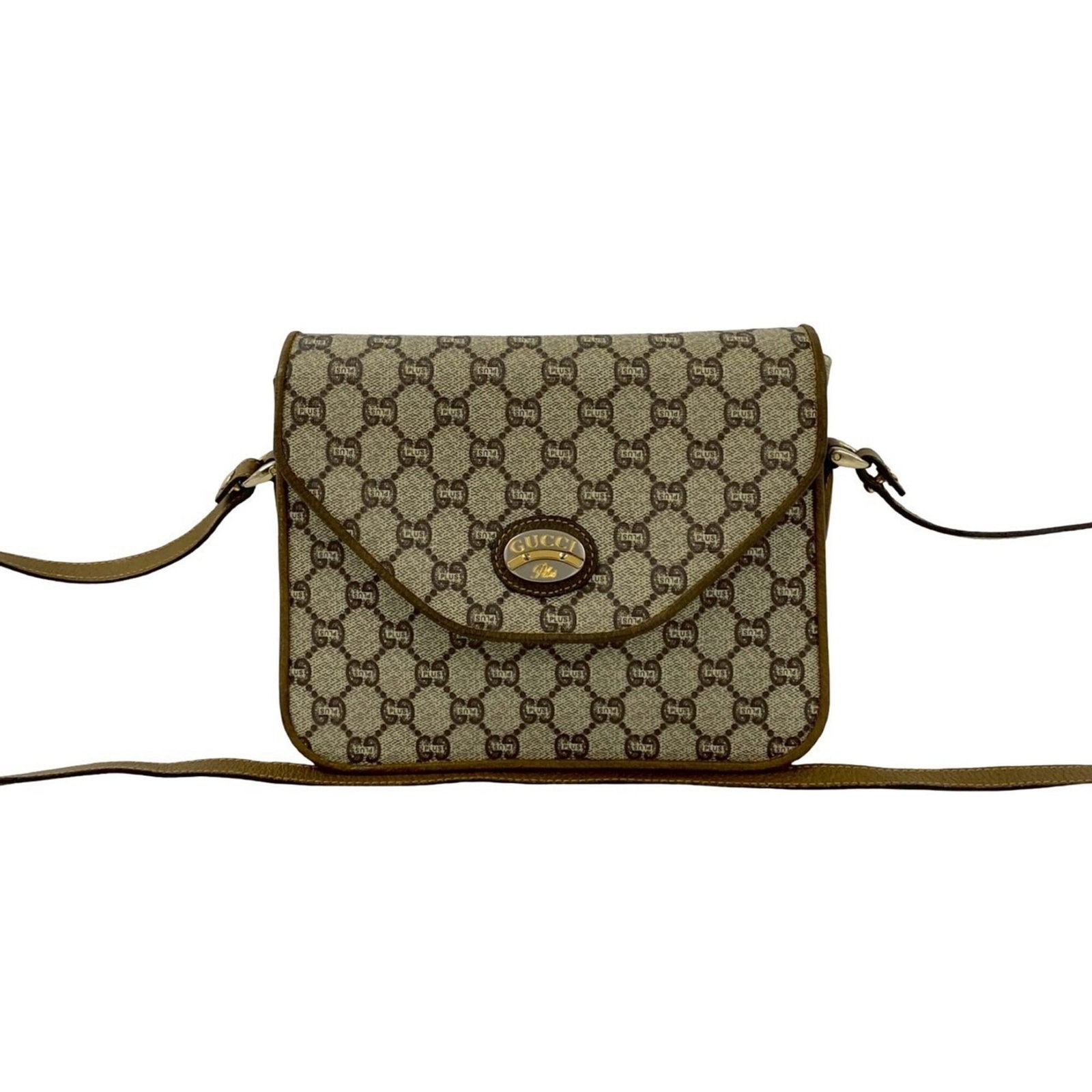 Gucci Pochette Shoulder Bag Leather: Gucci Pochette Shoulder Bag Leather The Gucci Pochette Shoulder Bag Leather features a classic design with brown leather construction. With its 19cm x 22cm x 4.5cm dimensions, this shoulder bag