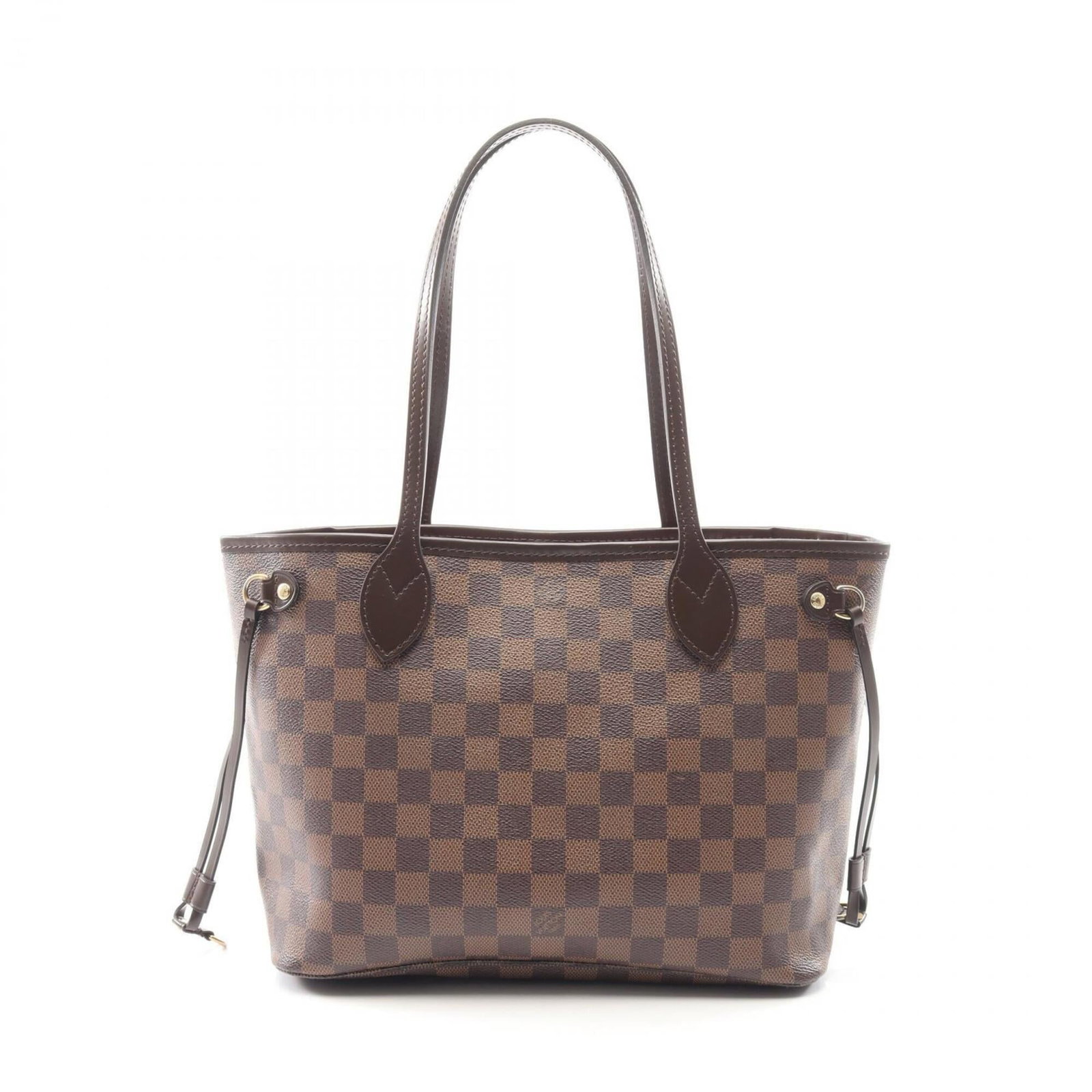 Louis Vuitton Handbag Tote Bag Coated Canvas Leather: Louis Vuitton Handbag Tote Bag Coated Canvas Leather Coated canvas and leather come together in this Louis Vuitton handbag tote bag, offering a unique blend of style and durability. The brown Damier c