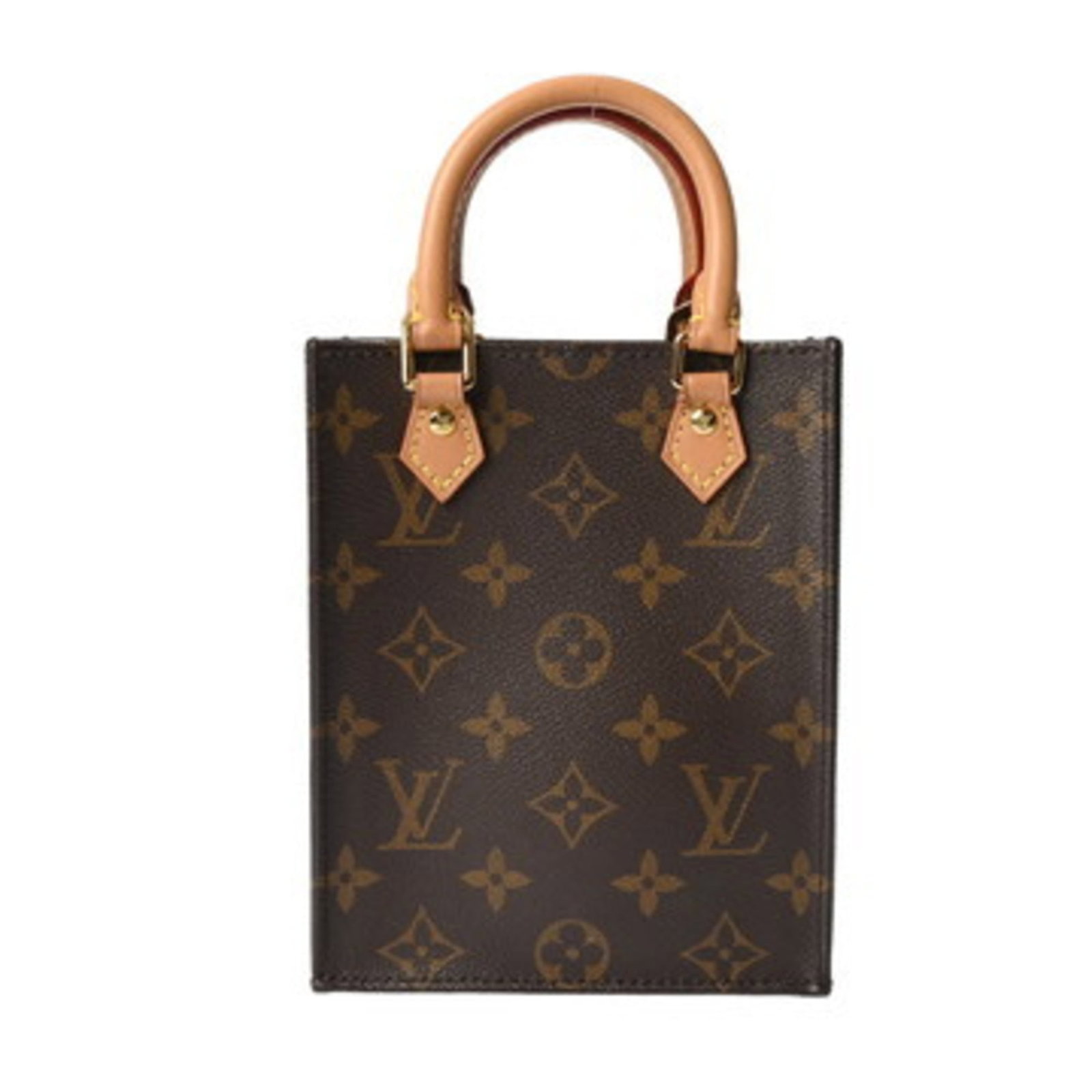 Louis Vuitton Handbag Monogram Canvas: Louis Vuitton Handbag Monogram Canvas Brown Louis Vuitton Handbag Monogram Canvas for Women. This used handbag features the iconic monogram canvas design and has a compact size of 17cm x 14cm x 5cm. W