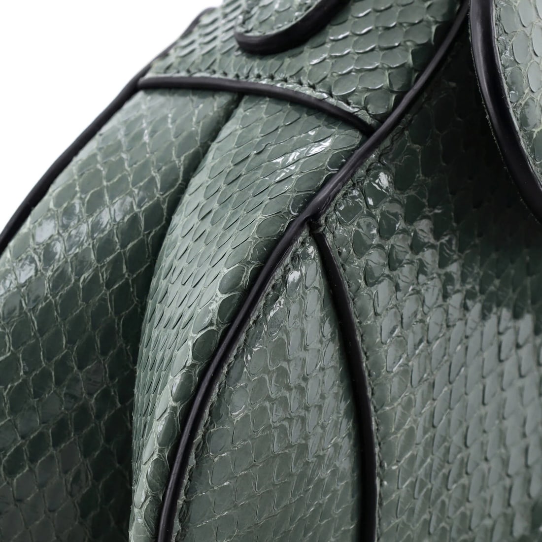 Saddle Handbag Python Mini by Christian Dior - 6