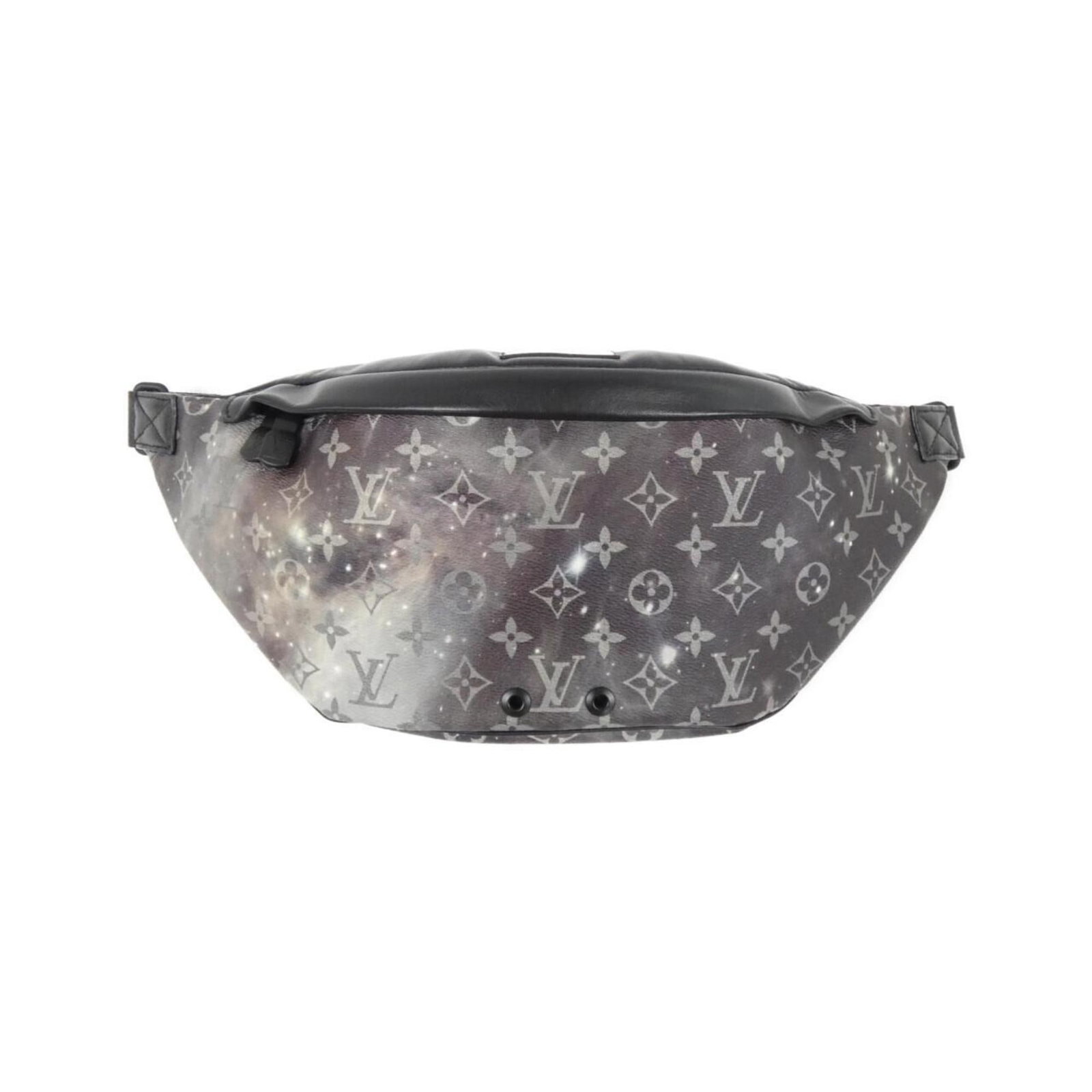 Louis Vuitton Shoulder Bag Coated Canvas: Louis Vuitton Shoulder Bag Coated Canvas The Louis Vuitton Shoulder Bag Coated Canvas boasts a sleek black and silver design, featuring a durable coated canvas material. Measuring 20cm x 47cm x 9cm,