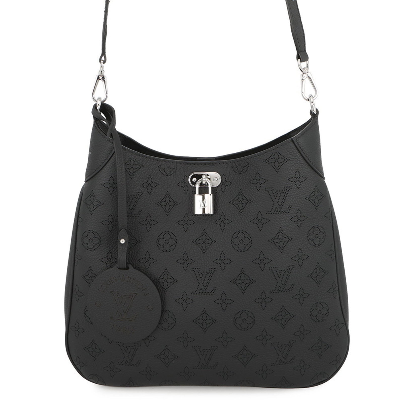 Louis Vuitton Shoulder Bag Mahina Leather: Louis Vuitton Shoulder Bag Mahina Leather This Louis Vuitton Shoulder Bag features Mahina Leather in black. Its compact size and sleek design make it a stylish accessory for everyday use. With its