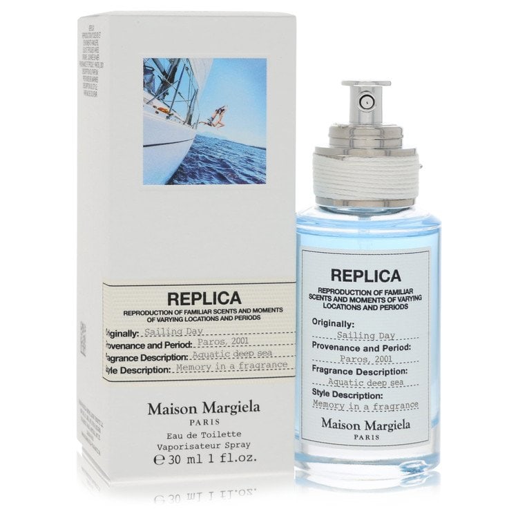 Replica Sailing Day Cologne By Maison Margiela Eau De Toilette Spray: Replica Sailing Day Cologne By Maison Margiela Eau De Toilette Spray Replica Sailing Day Cologne By Maison Margiela Eau De Toilette Spray. This 1 oz eau de toilette spray features the iconic