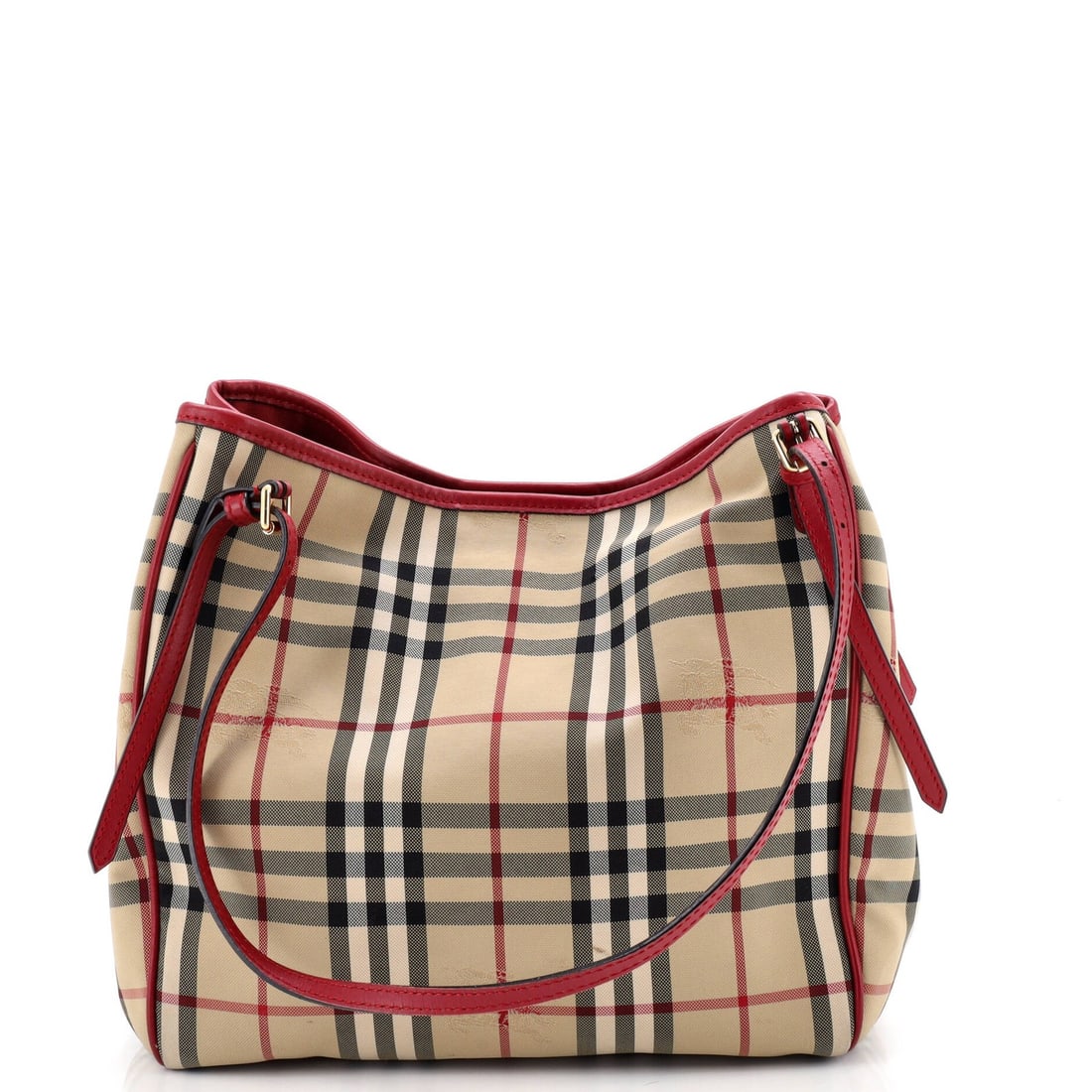 Canterbury Tote Small Horseferry Canvas Burberry Check (1 of 6)