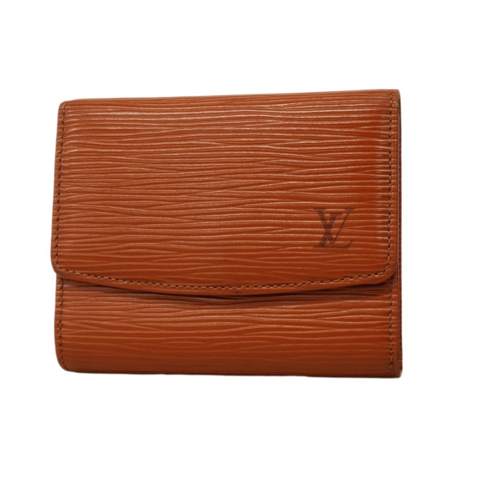 Louis Vuitton Card Case: Louis Vuitton Card Case Brown Louis Vuitton Card Case with Traces of Usage. The card case features a classic design and has visible scratches / dirt, indicating it has been used. It remains in good
