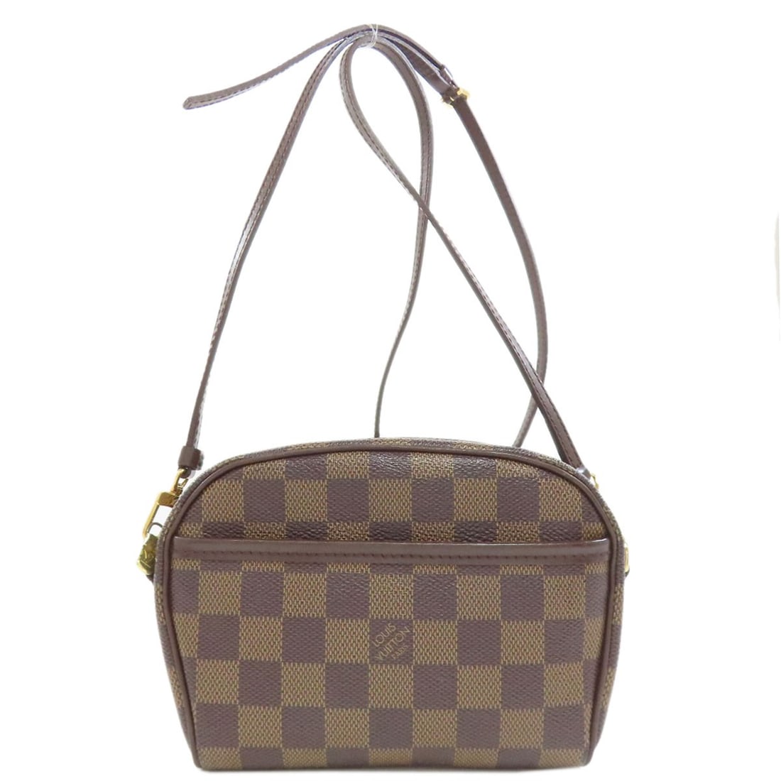 Canvas Damier Shoulder Pochette Louis Vuitton N51296: Canvas Damier Shoulder Pochette Louis Vuitton N51296 Canvas Damier Shoulder Pochette with classic Ebene exterior color and iconic Damier pattern. This timeless shoulder bag features high-quality canva