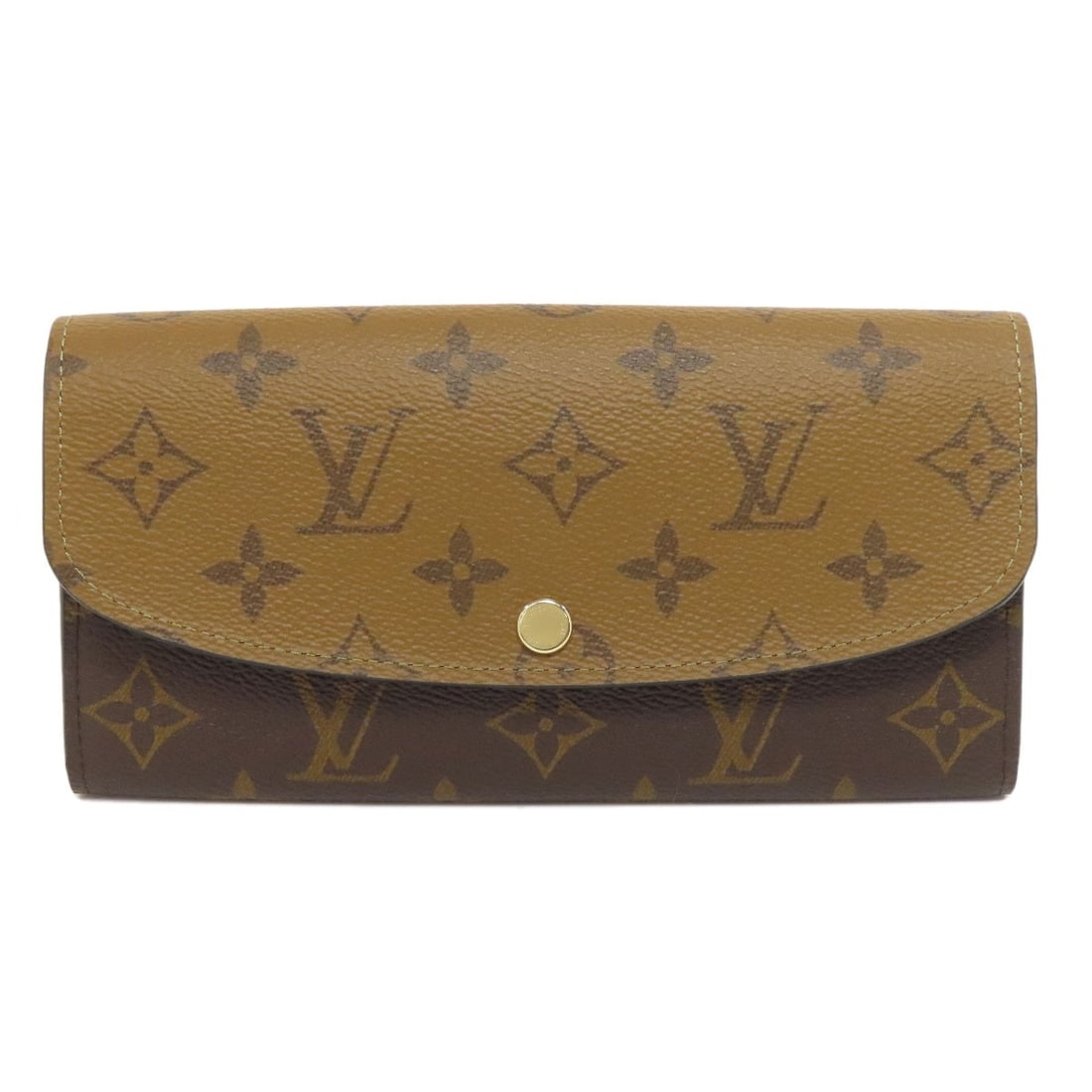 Strict Rules Use Only Original Title: Strict Rules Use Only Original Title Strictly speaking, this LOUIS VUITTON long wallet boasts a classic design with a monogram reverse exterior in rich brown. Notable features include its spacious coi