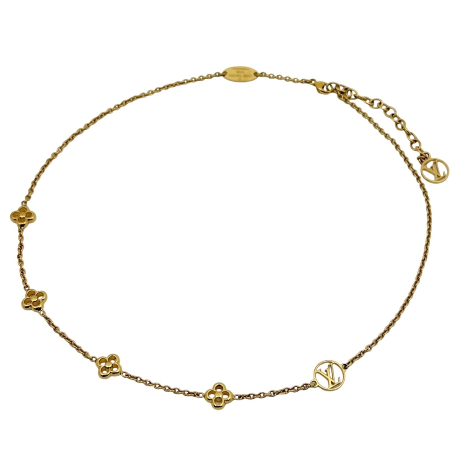 Louis Vuitton Flowerful Necklace Monogram Flower Gp Gold Women'S: Louis Vuitton Flowerful Necklace Monogram Flower Gp Gold Women'S The Louis Vuitton Flowerful Necklace features a stunning monogram flower design in gold, adding a touch of elegance to any outfit. This