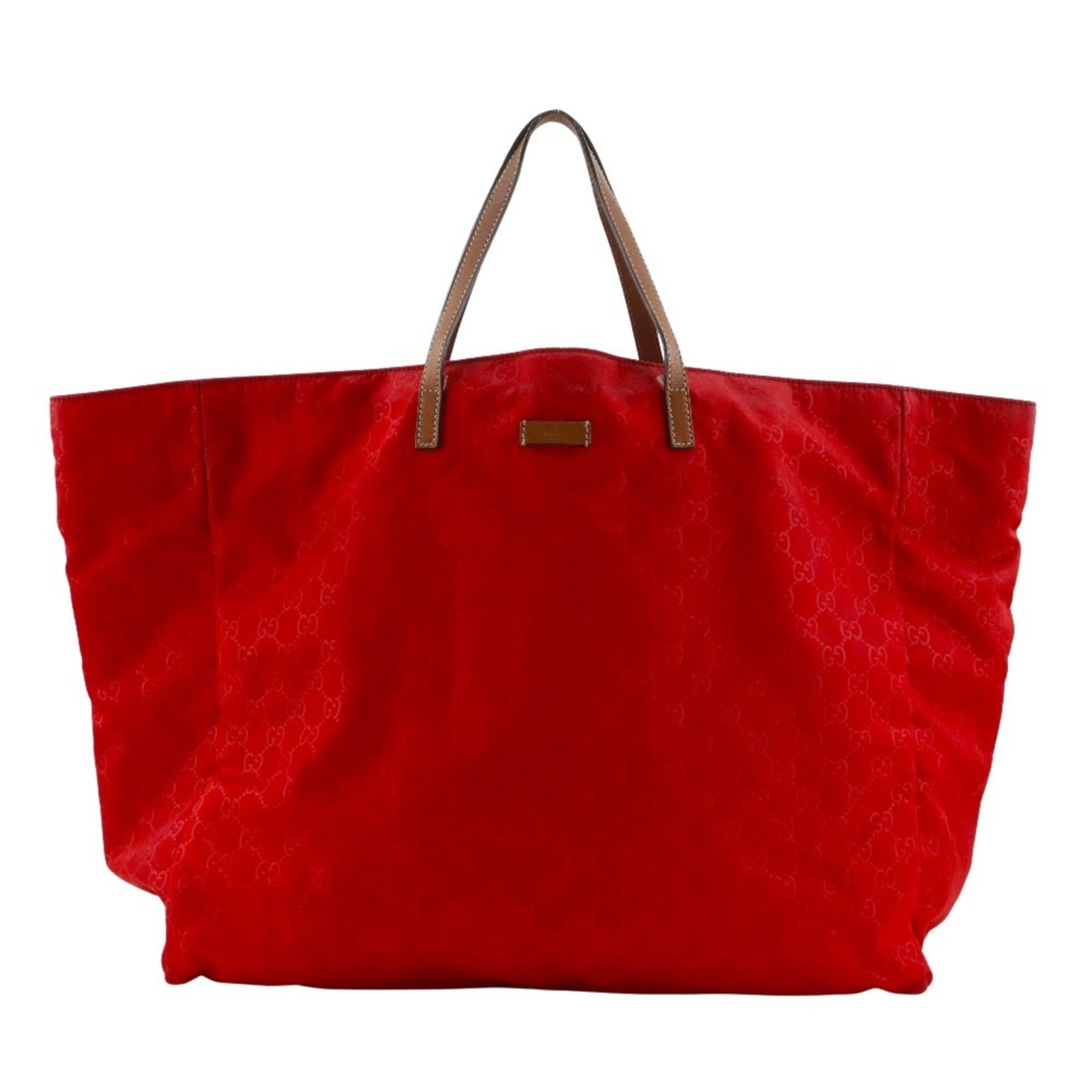 Gucci Boston Bag Handbag Nylon: Gucci Boston Bag Handbag Nylon This Gucci Boston Bag Handbag Nylon features a bold red color and durable nylon material. Measuring 38cm x 45cm x 19cm, it has a classic design that still holds its shap