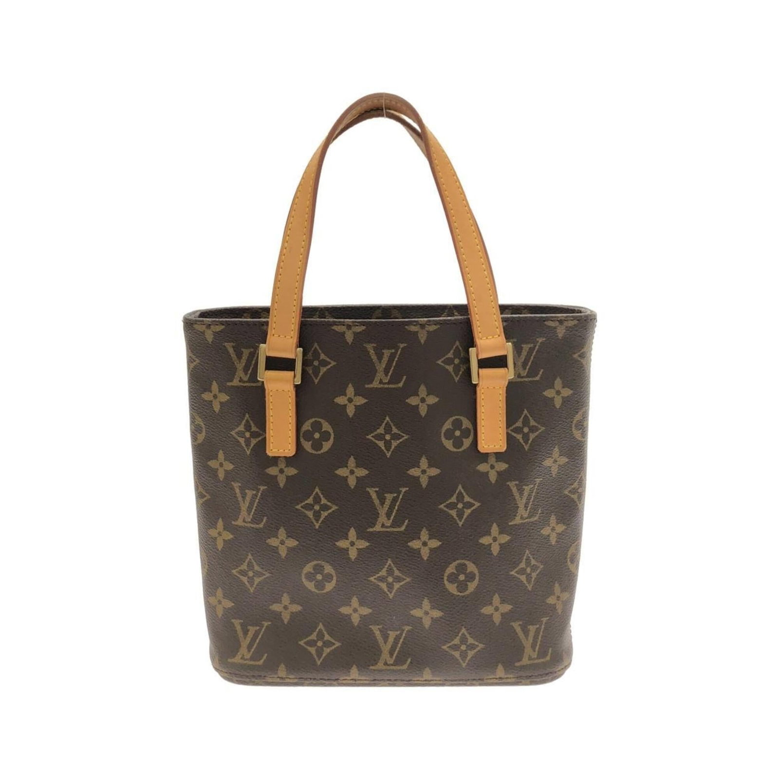 Louis Vuitton Handbag Coated Canvas: Louis Vuitton Handbag Coated Canvas Coated canvas construction provides durability and style. This Louis Vuitton handbag features gold hardware and a classic maroon color. A few signs of usage are pre