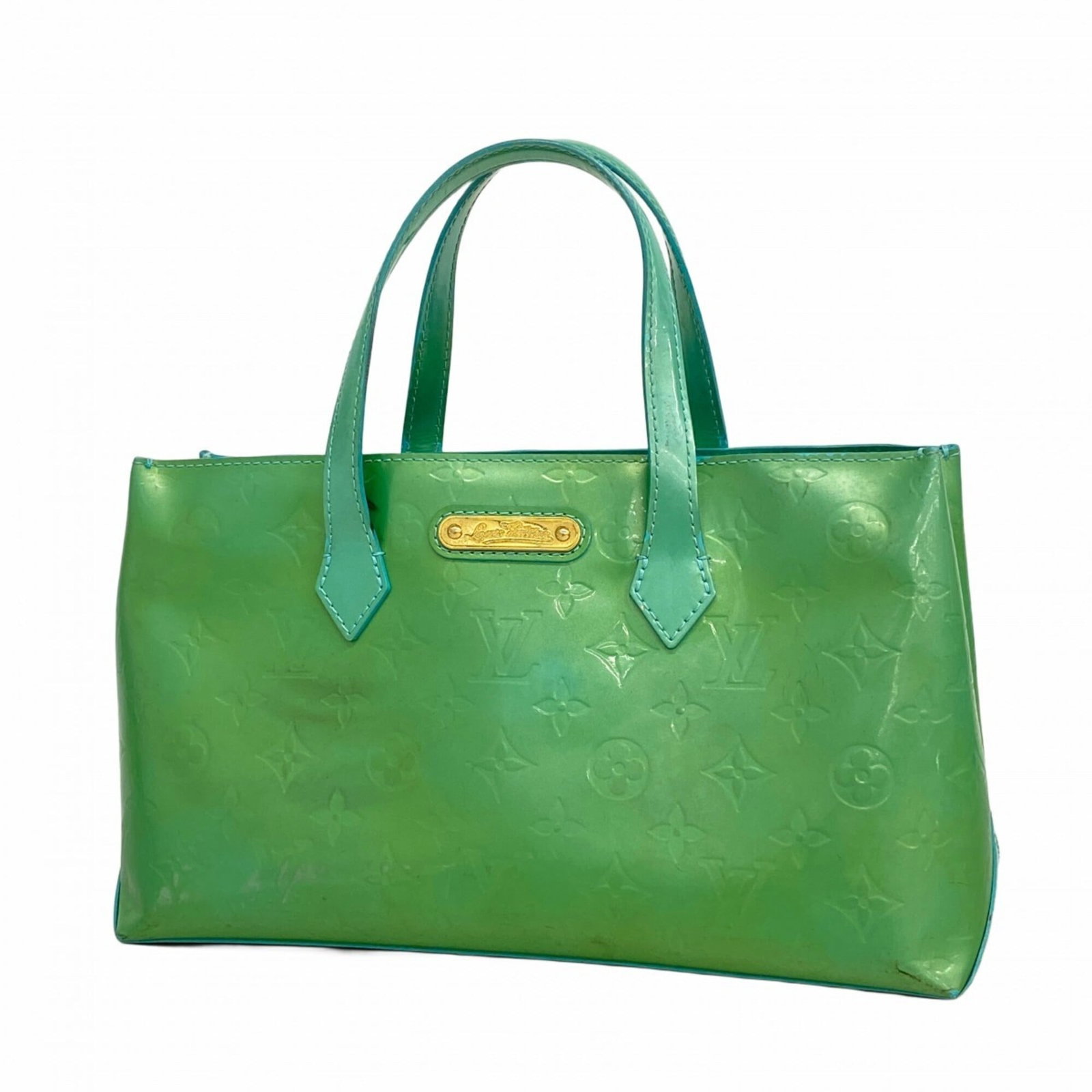 Louis Vuitton Handbag: Louis Vuitton Handbag Blue Lagon Louis Vuitton Handbag for Women - 18cm x 30.5cm x 11.5cm.This pre-owned Louis Vuitton handbag features a striking blue lagon color and has been used, with traces of us
