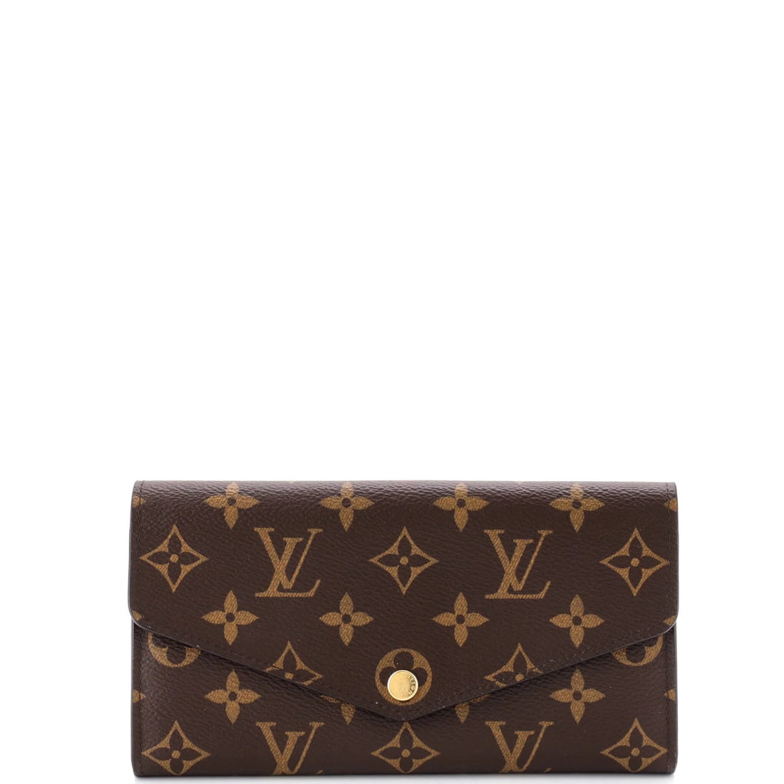 Sarah Louis Vuitton Wallet Canvas Monogram NM: Sarah Louis Vuitton Wallet Canvas Monogram NM The Sarah Louis Vuitton Wallet Canvas Monogram NM boasts a classic brown monogram canvas exterior and a striking red leather interior. With its gold hardw
