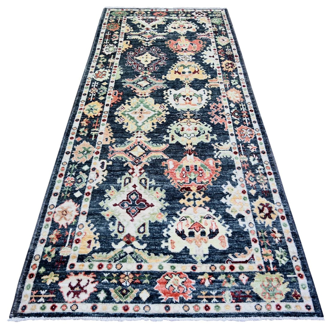 Afghan Angora Wool Oushak Rug (1 of 6)