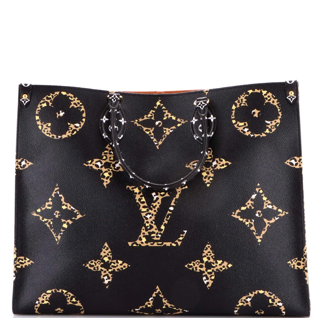 Limited Edition Jungle Tote By Louis Vuitton: Limited Edition Jungle Tote By Louis Vuitton Canvas Coated Louis Vuitton's Limited Edition Jungle Tote boasts a striking black exterior with vibrant print, adding a pop of personality to any outfit. W