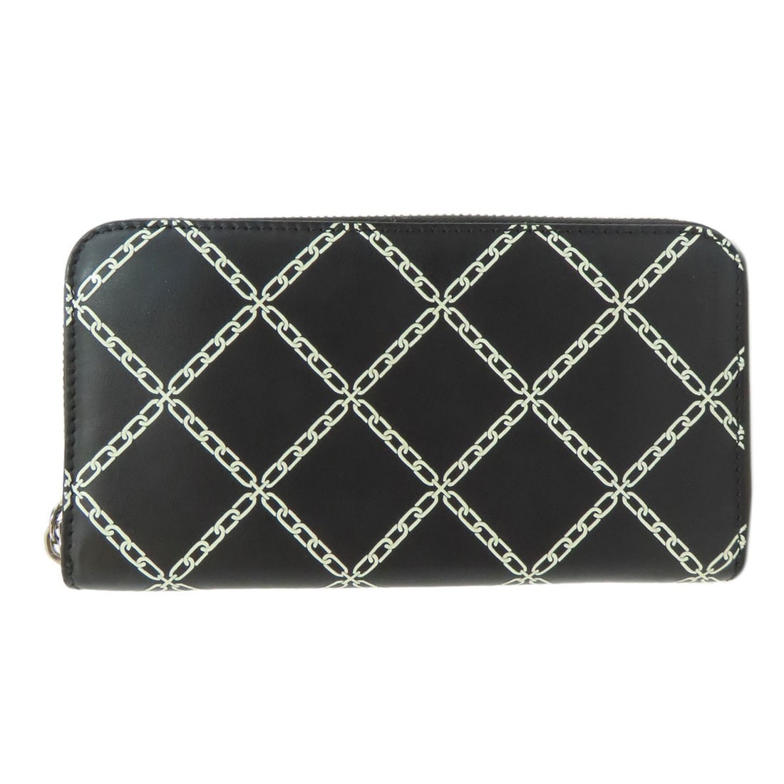 Long Wallet with Coin Pocket Made from Leather: Long Wallet with Coin Pocket Made from Leather Black and white leather long wallet with coin pocket. Made from high-quality leather, this classic design features a spacious interior for storing