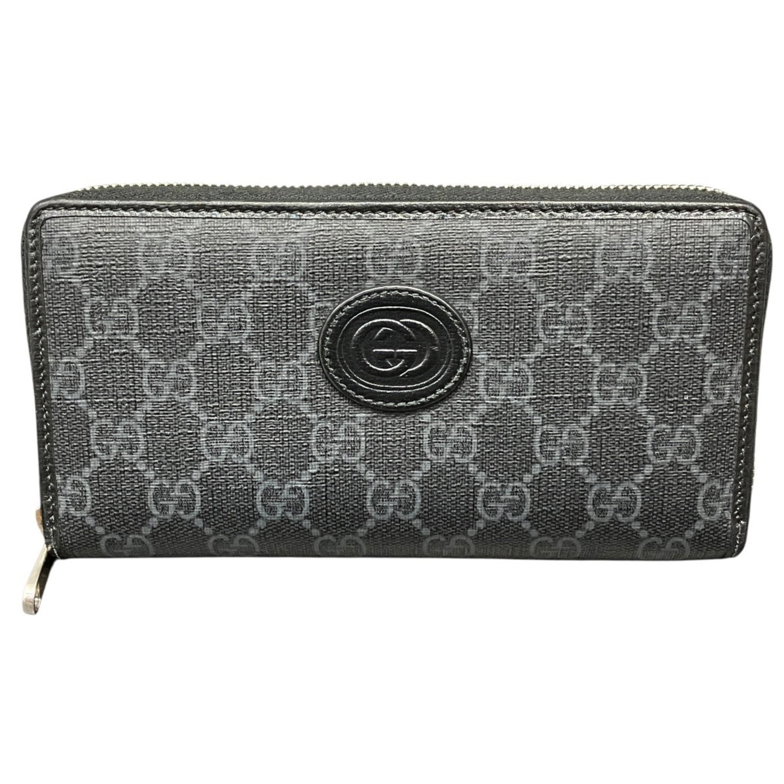 Gucci Long Wallet (Bi-Fold) Gg Supreme: Gucci Long Wallet (Bi-Fold) Gg Supreme Gucci Long Wallet (Bi-Fold) Gg Supreme in Black features a sleek bi-fold design with a classic look. Made from Gg Supreme material, this wallet has a size of 10c