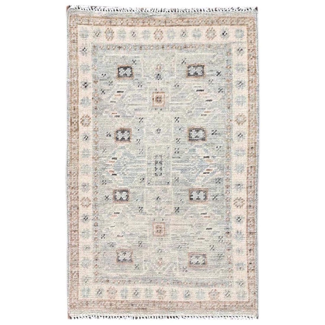 Turkish knot hand knotted wool mat gray village design anatolian x 13.: Turkish knot hand knotted wool mat gray village design anatolian x 13. The Anatolian-style Turkish knot hand knotted wool mat boasts a striking gray village design. Made from high-quality wool and fea