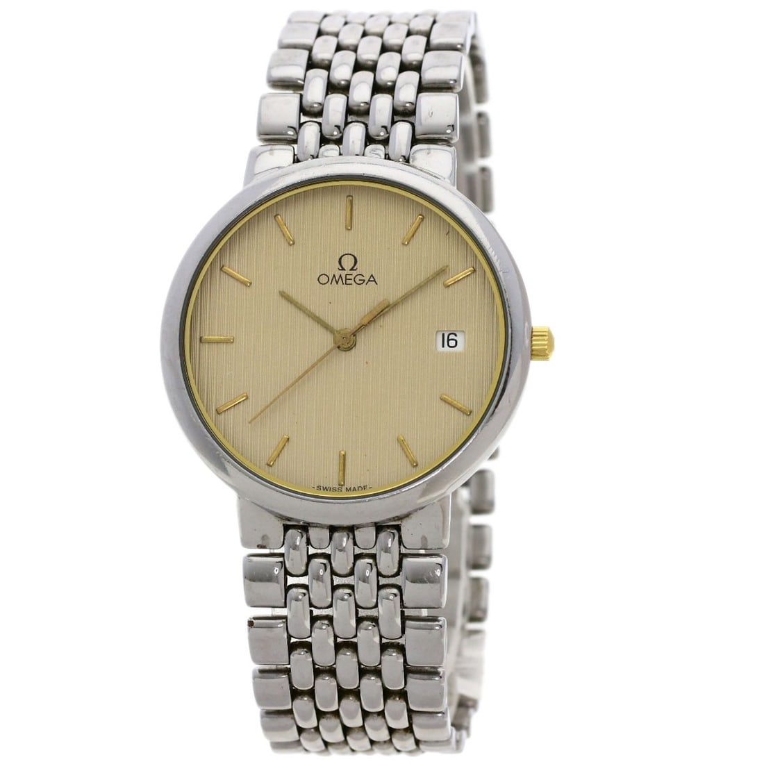 Stainless steel Omega de ville watches: Stainless steel Omega de ville watches Stainless steel Omega de ville watches boast an elegant silver exterior and analog display, making them a stylish addition to any wrist. With a quartz movement a