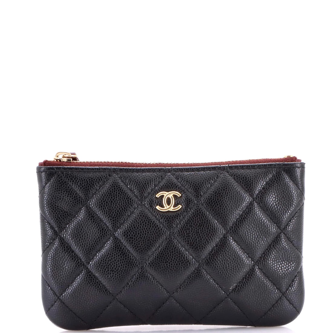 Caviar Mini Quilted Classic Case Pouch Chanel: Caviar Mini Quilted Classic Case Pouch Chanel The Caviar Mini Quilted Classic Case Pouch Chanel is a stylish and functional accessory featuring quilted leather exterior in black. This mini case pouch 
