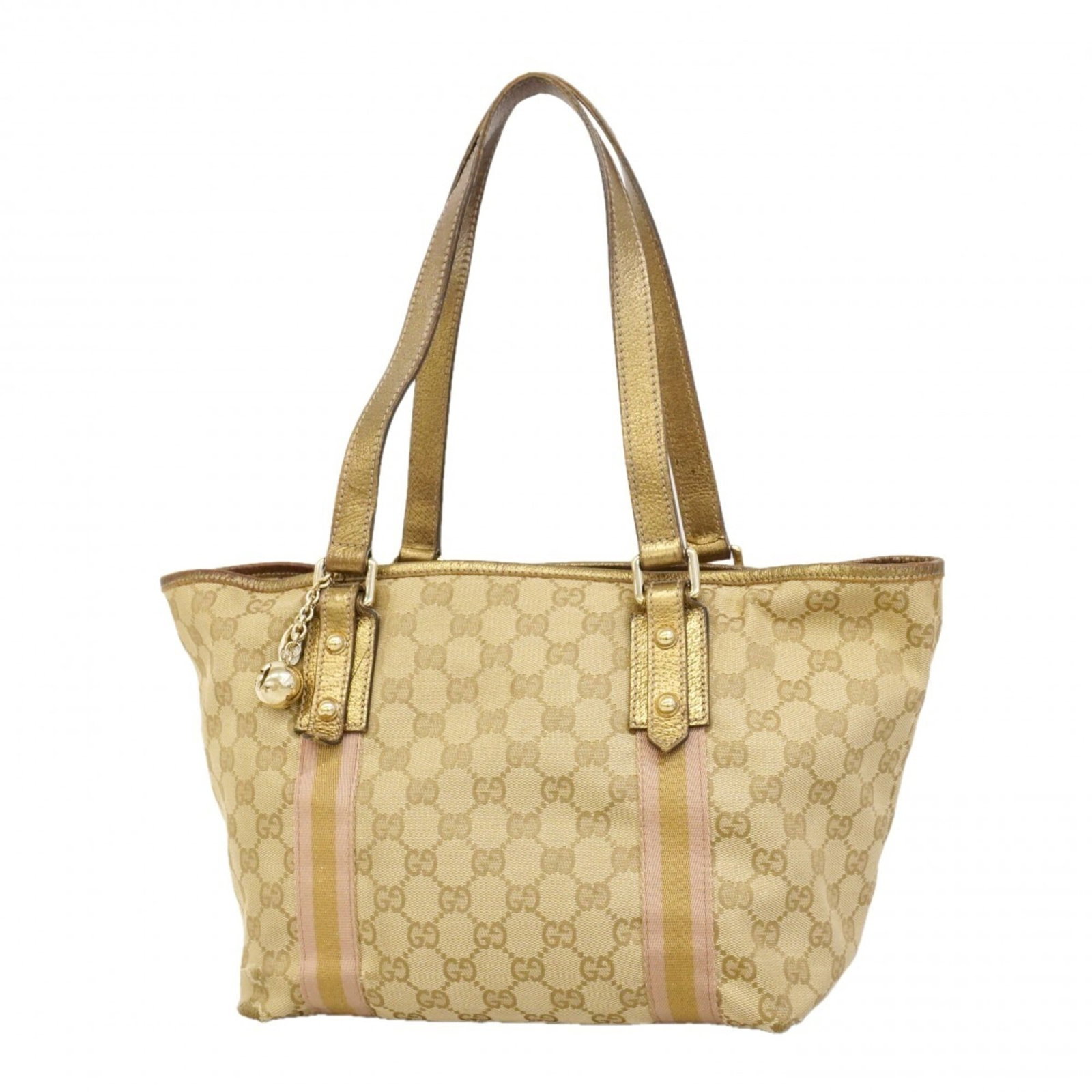Gucci Tote Bag Canvas: Gucci Tote Bag Canvas Gucci's iconic canvas tote bag boasts a timeless beige hue and elegant gold hardware, exuding classic sophistication. With its sturdy canvas construction and spacious interior,