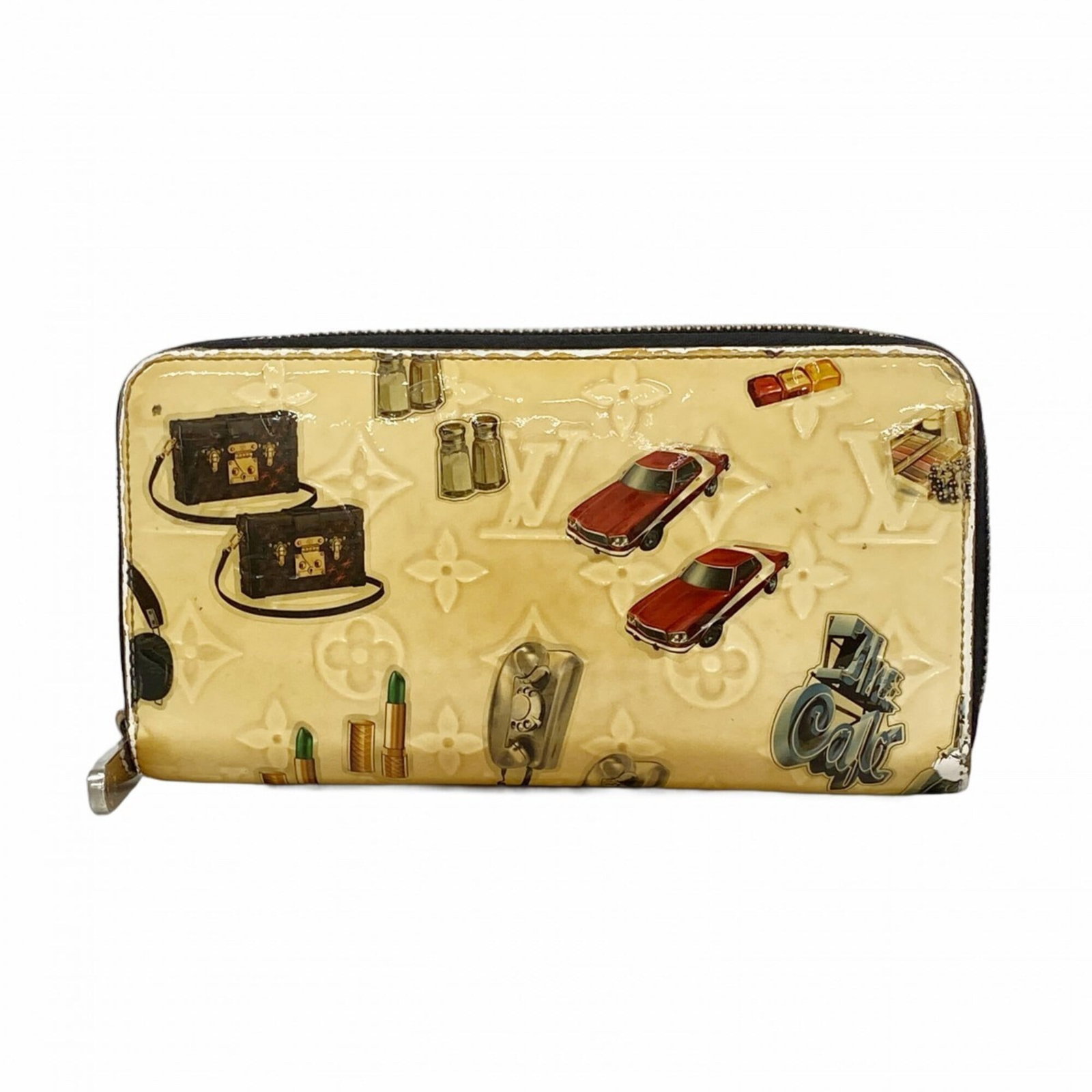 Louis Vuitton Long Wallet (Bi-Fold): Louis Vuitton Long Wallet (Bi-Fold) Used Louis Vuitton Long Wallet (Bi-Fold) in multi-color with white accents, featuring a classic bi-fold design and durable construction. Measuring 10.5cm x 19.5cm