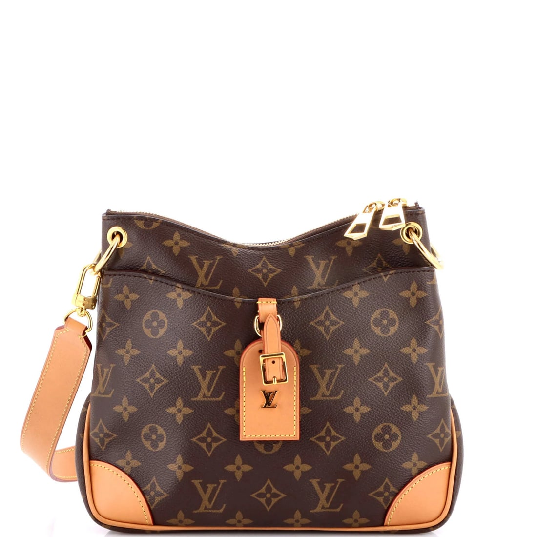 Monogram canvas handbag NM Louis Vuitton Odeon PM: Monogram canvas handbag NM Louis Vuitton Odeon PM The Louis Vuitton Odeon PM cross body bag features a classic brown canvas exterior with subtle scuffs and creases. This stylish handbag boasts a