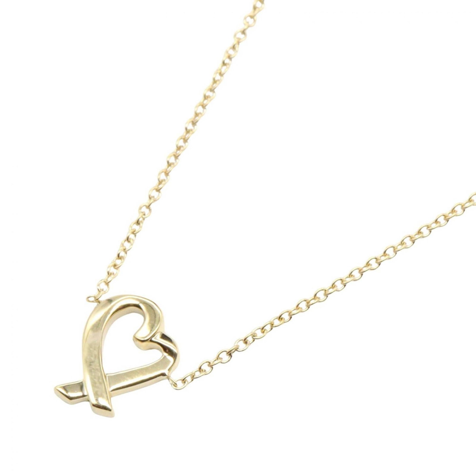 Tiffany & Co. Loving Heart Necklace 18K Yellow Gold Women'S: Tiffany & Co. Loving Heart Necklace 18K Yellow Gold Women'S Tiffany & Co.'s iconic Loving Heart Necklace shines in 18K yellow gold, its delicate design measuring 10mm x 7mm. This lovely piece boasts a